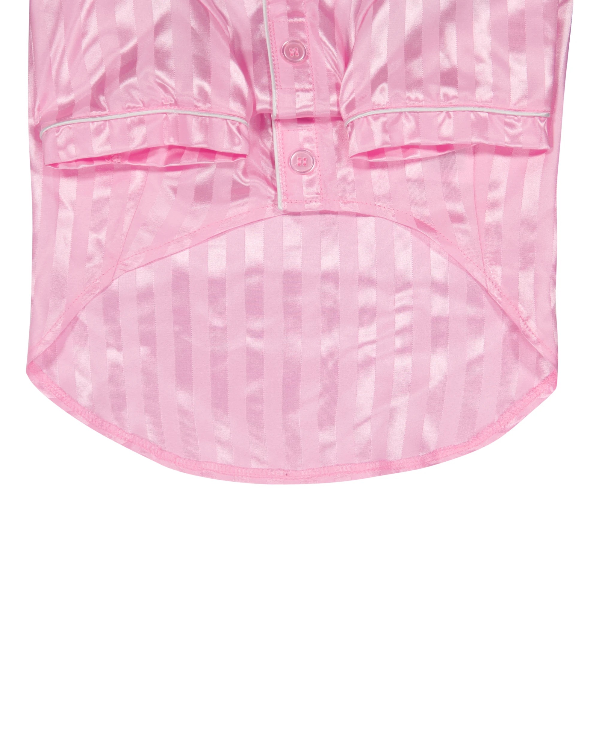 4 Pet Satin Stripe Pyjamas - Large, Pink, 4 of 9