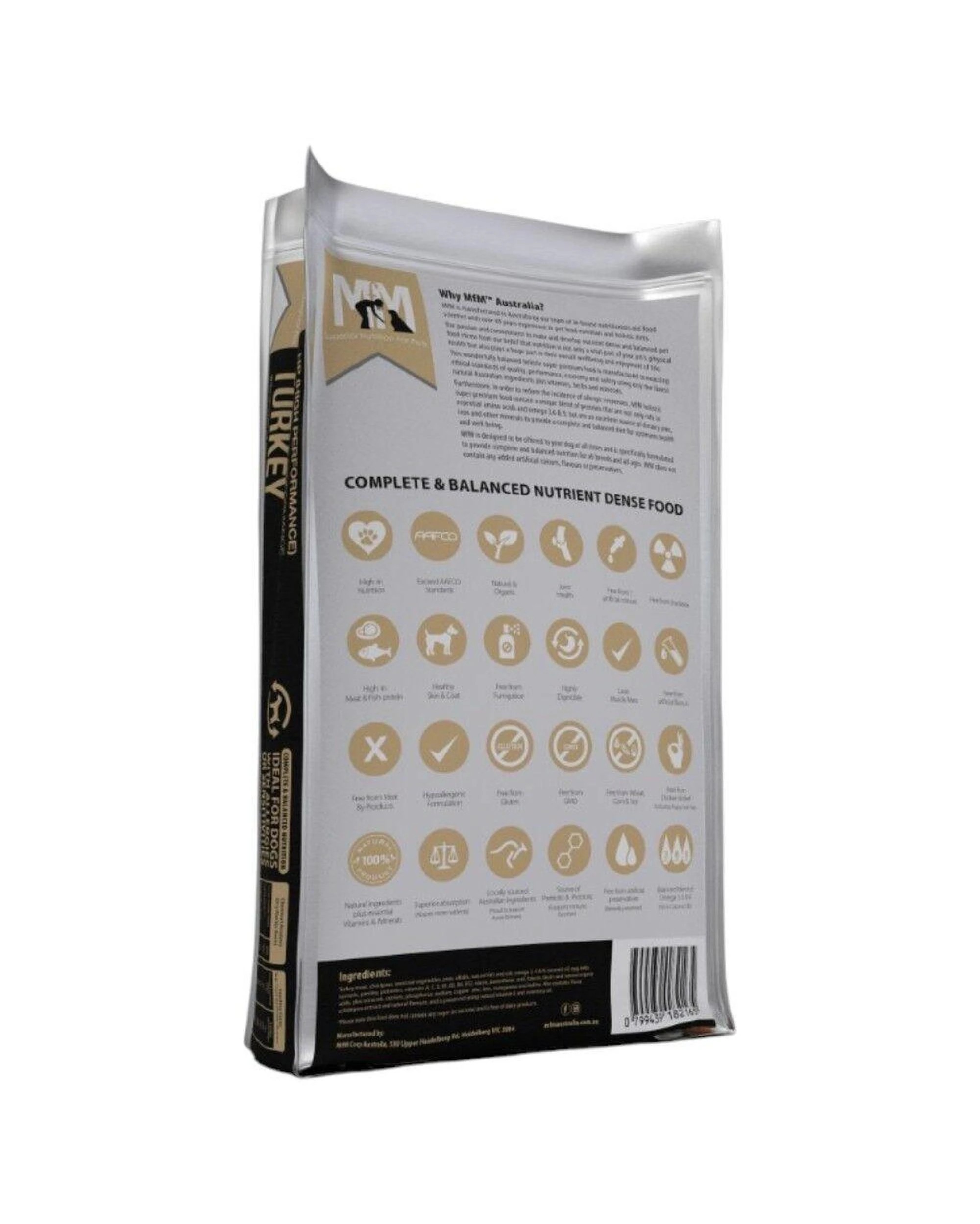 2 MFM High Performance Holistic Grain Free Turkey Dog Food 20kg, 2 of 6