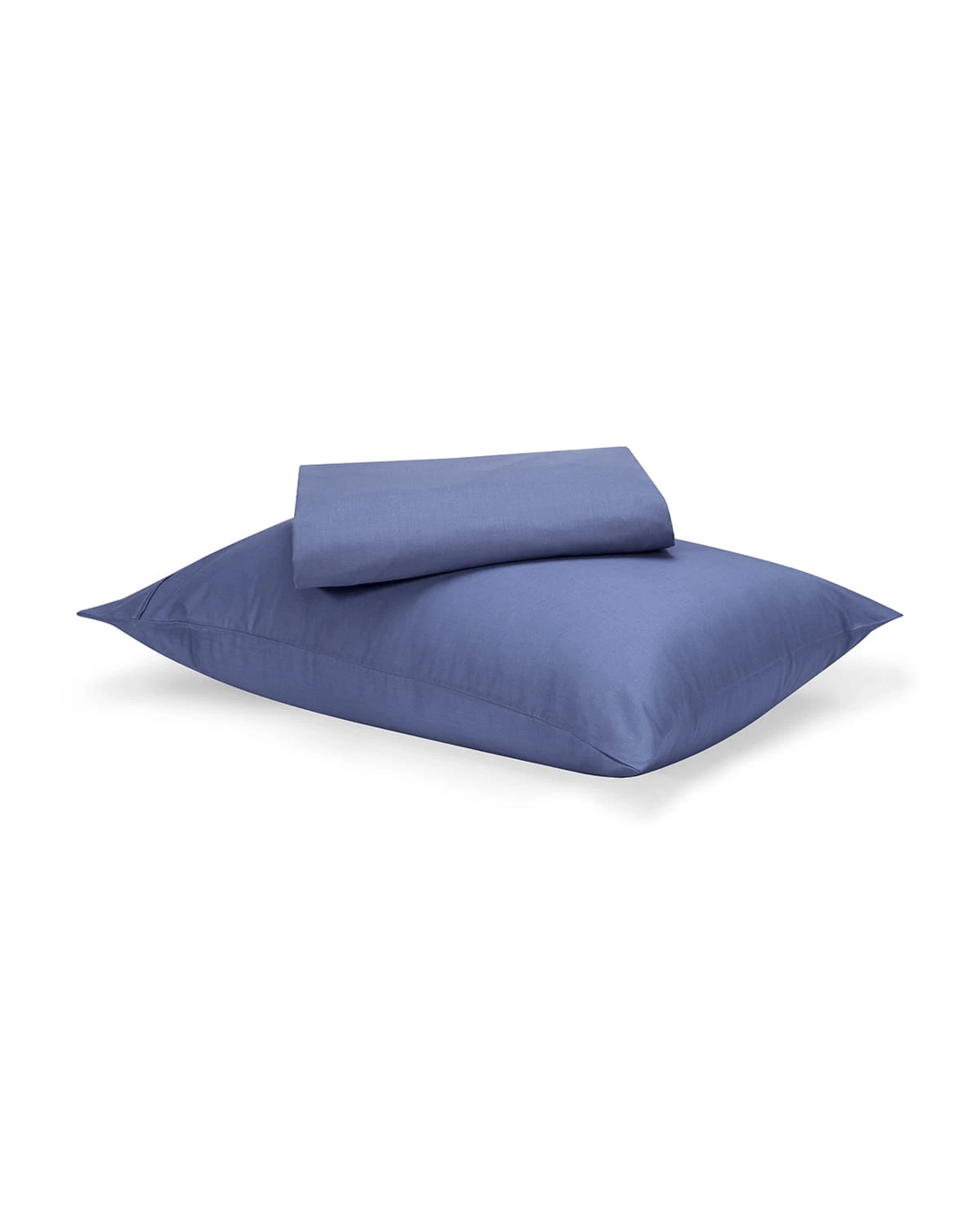 1 180 Thread Count Sheet Set - Single Bed, Mid Blue, 1 of 8