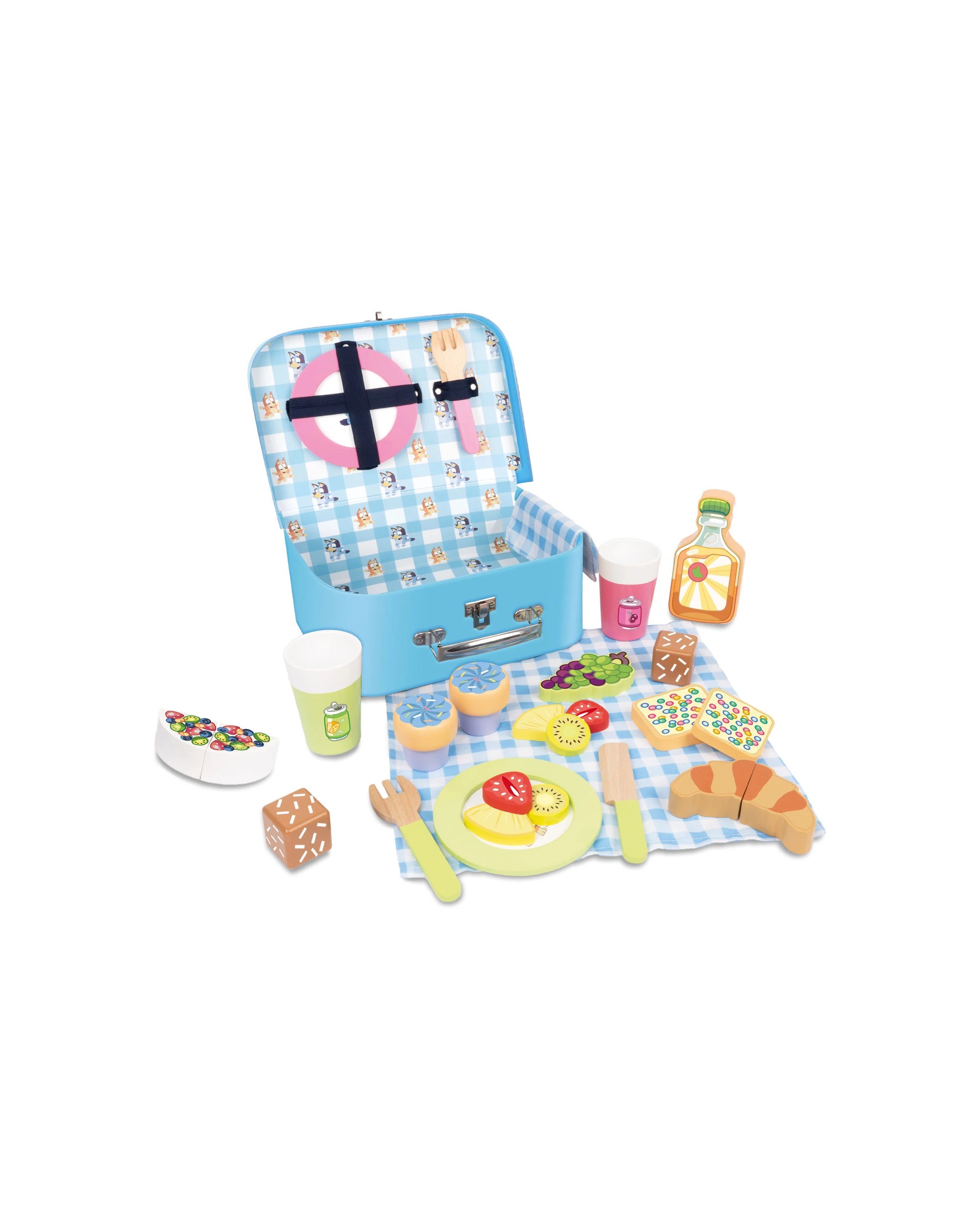 4 Bluey - Wooden Picnic Set (20 Pieces), Activity Toy, Suitable for Ages 3+ - Multi, 4 of 6