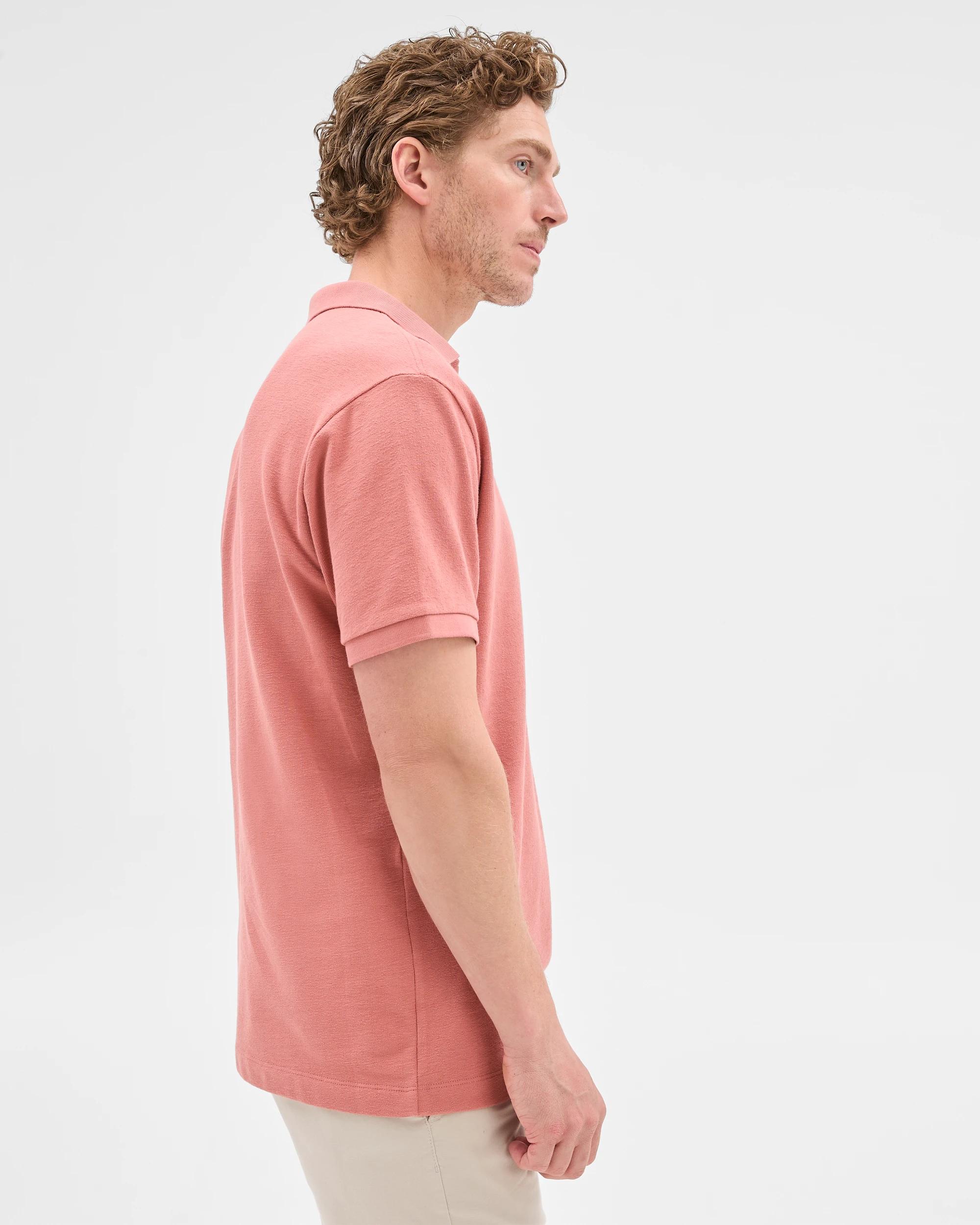 3 Target Australian Cotton Textured Reverse Polo Top BRICK, 3 of 5