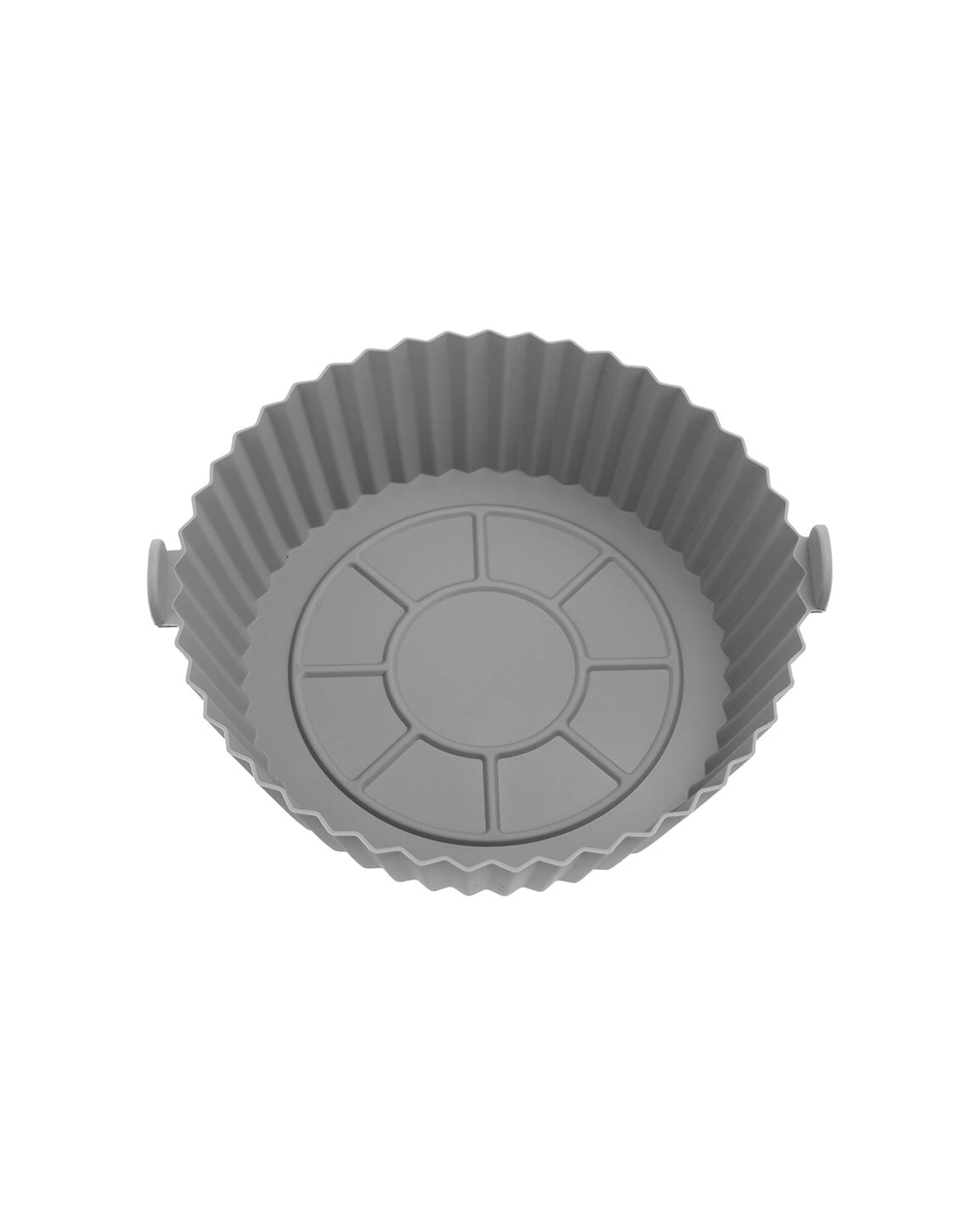 6 Lemon & Lime 16pc Silicone Air Fryer Tray Round 20x6cm Food Grade BPA - Multi, 6 of 6