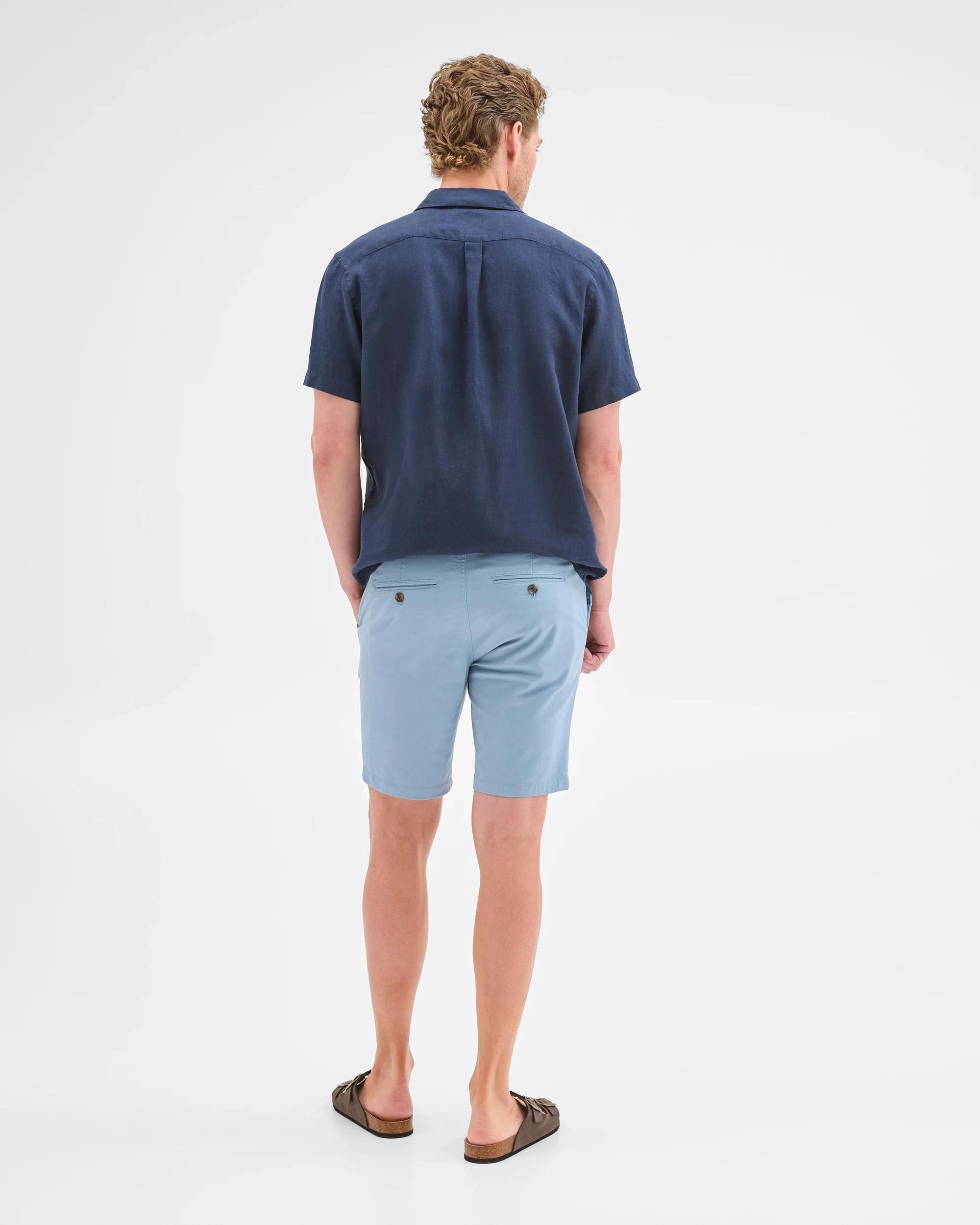 5 Target Australian Cotton Blend Slim Chino Shorts BLUE, 5 of 6