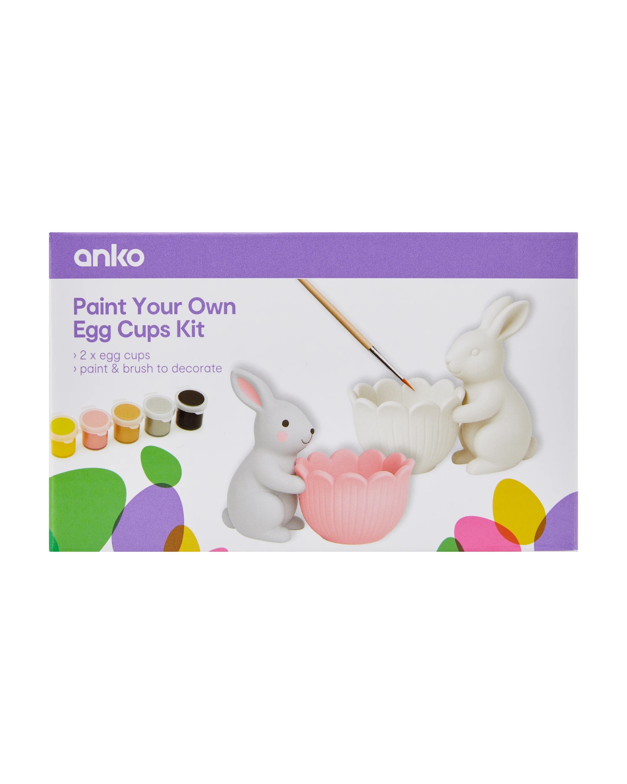 1 Paint Your Own Egg Cups Kit, 1 of 4