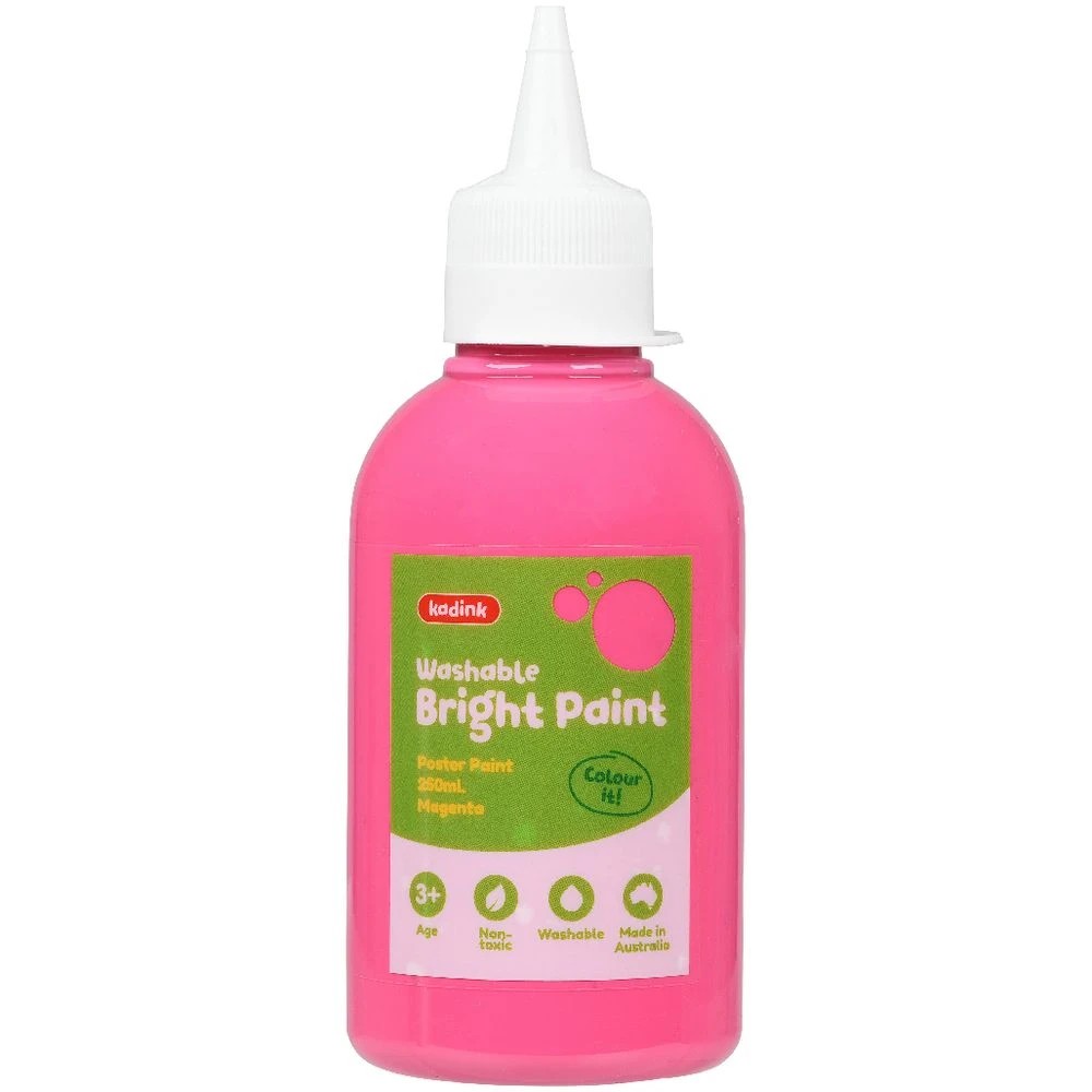 2 Kadink Washable Bright Poster Paint 250mL Magenta, 2 of 4