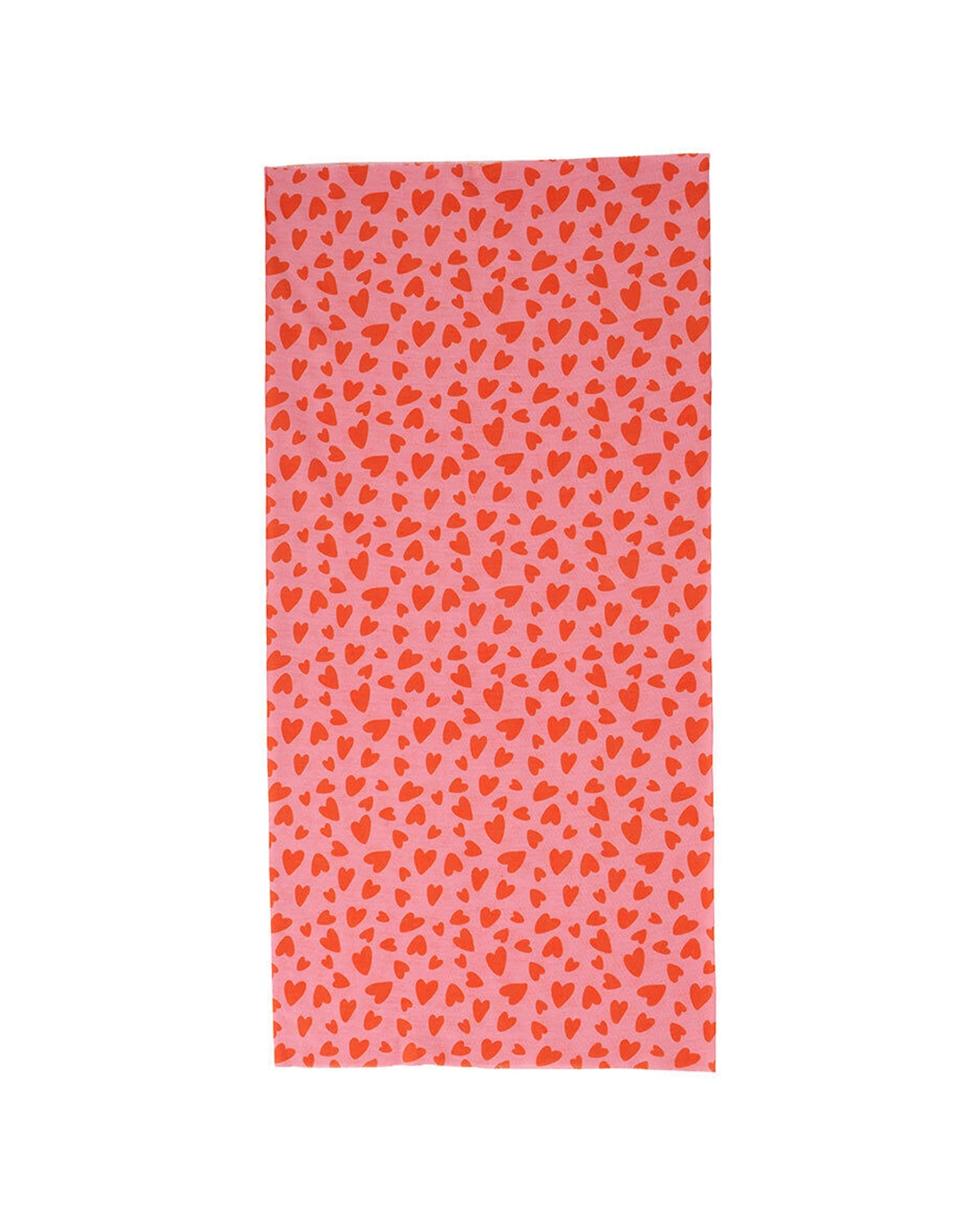 2 Annabel Trends Happywrap Headband Accessory One Size Multipurpose Versatile Love Hearts - Pink, 2 of 3