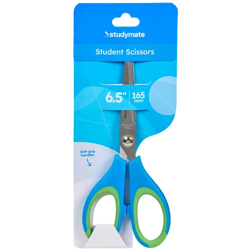 1 Studymate Soft Grip Student Scissors 6.5"/165mm, 1 of 3