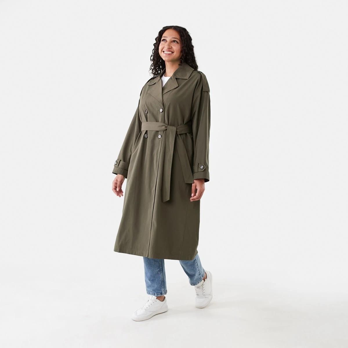 3 Longline Trench Grn Olive, 3 of 9