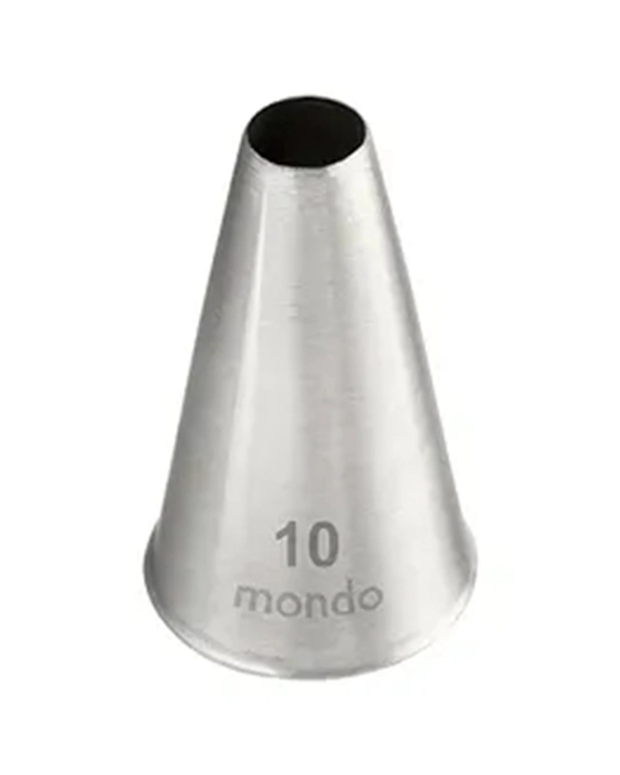 3 Mondo 4PK 10 Round Piping Tip Stainless Steel Seamless Durable Construction Cake Decorating Tool - Silver, 3 of 3
