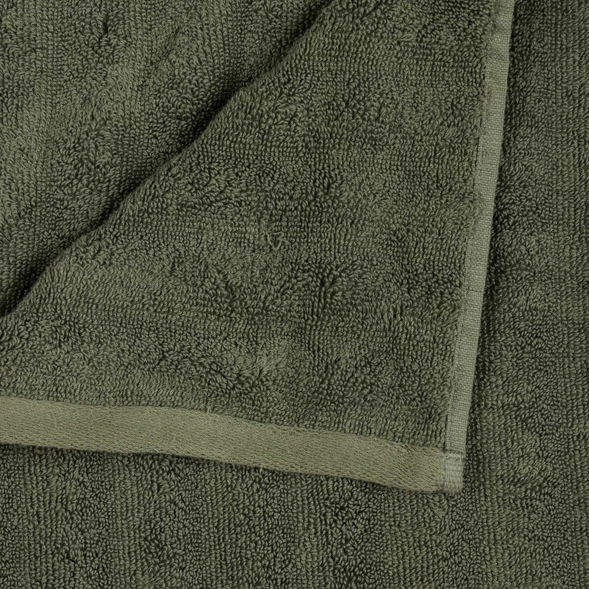 2 Thick Ribbed Australian Cotton Hand Towel - Forest Green, 2 of 5