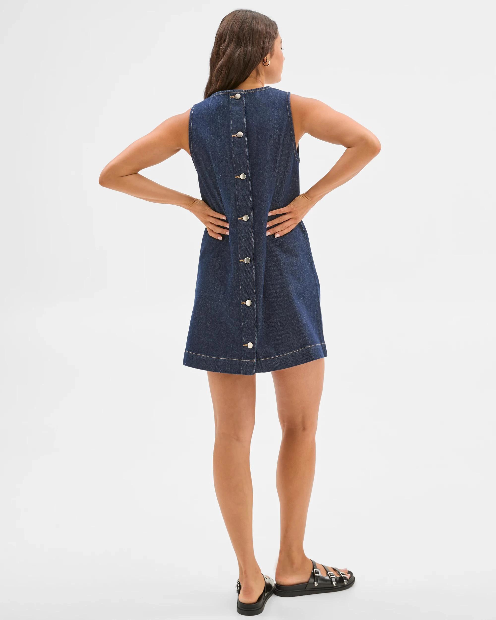 6 Denim Shift Dress - Lily Loves INDIGO, 6 of 7
