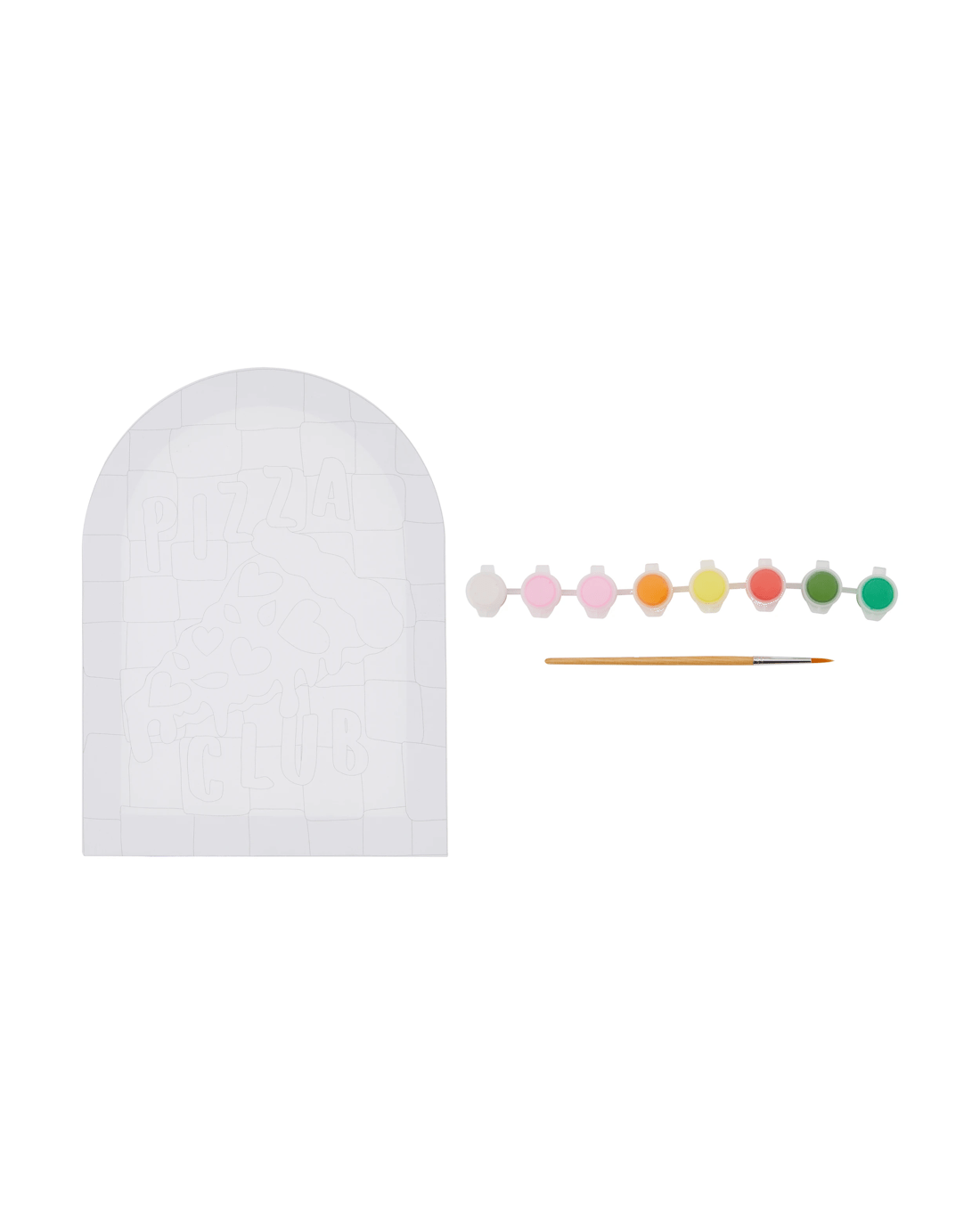 2 DIY Paint Your Own Canvas Art Kit - Pizza, 2 of 4