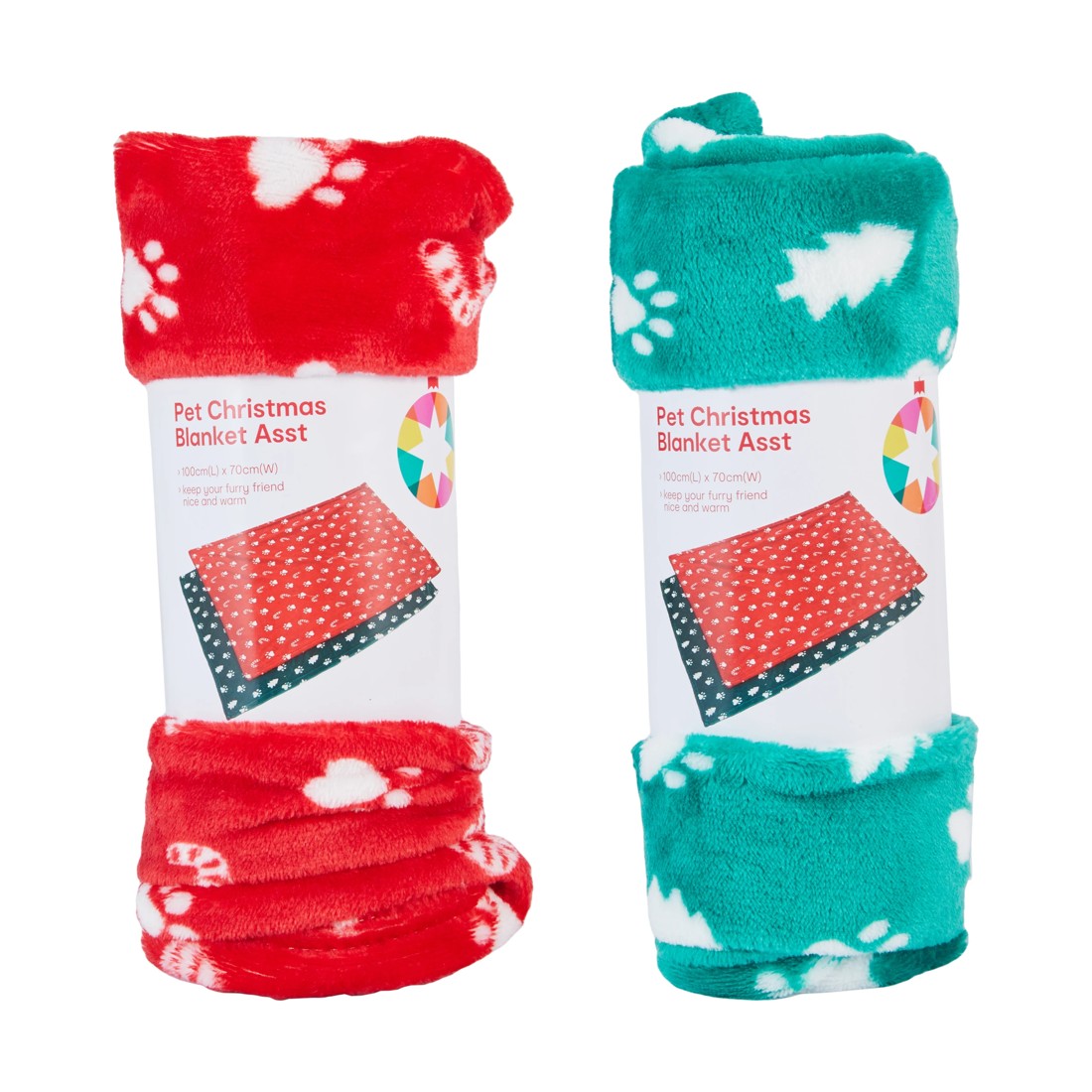 8 Christmas Pet Blanket - Assorted, 8 of 9