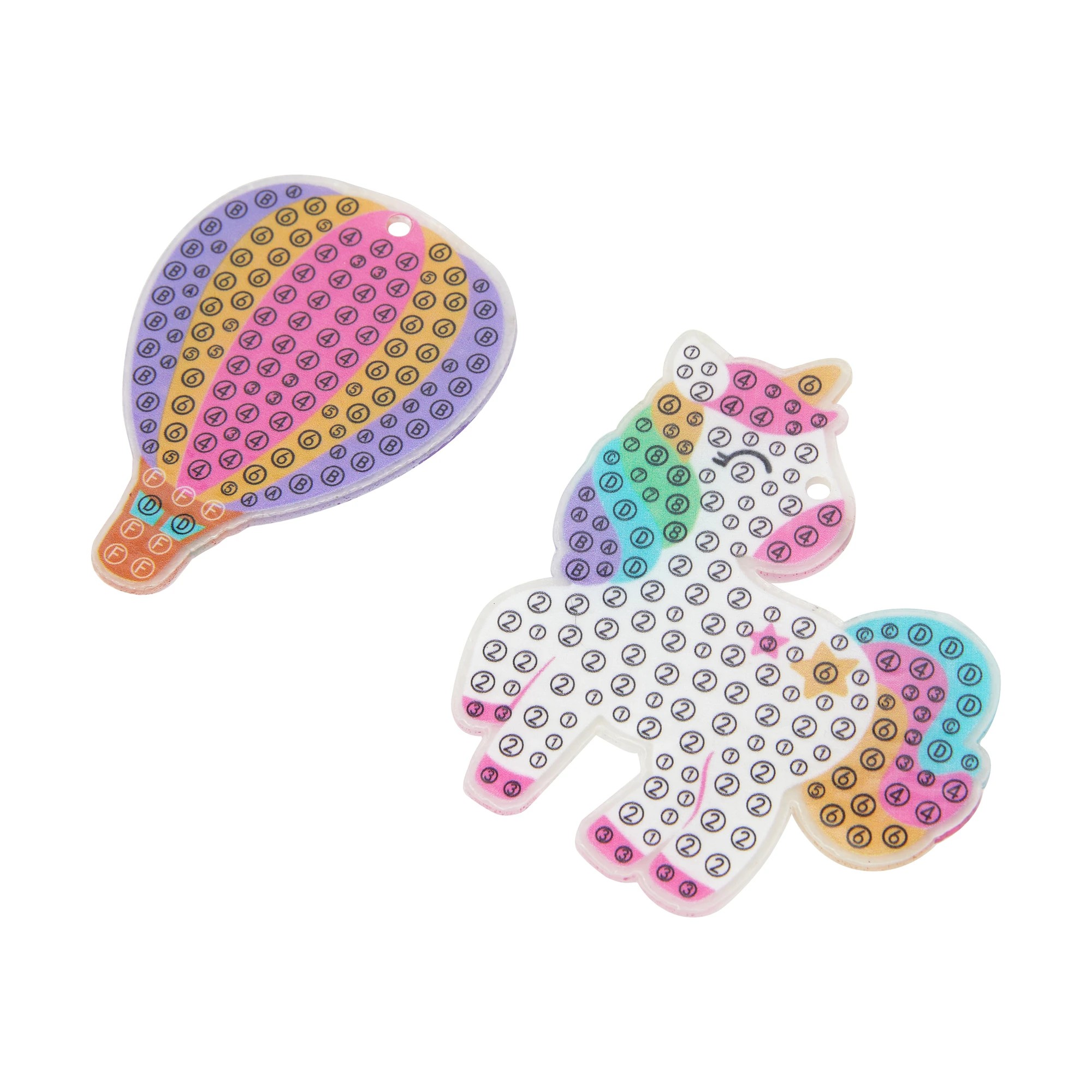 3 Make Your Own Gem Keychains: Gem by Numbers Keyring Set, 3 of 10