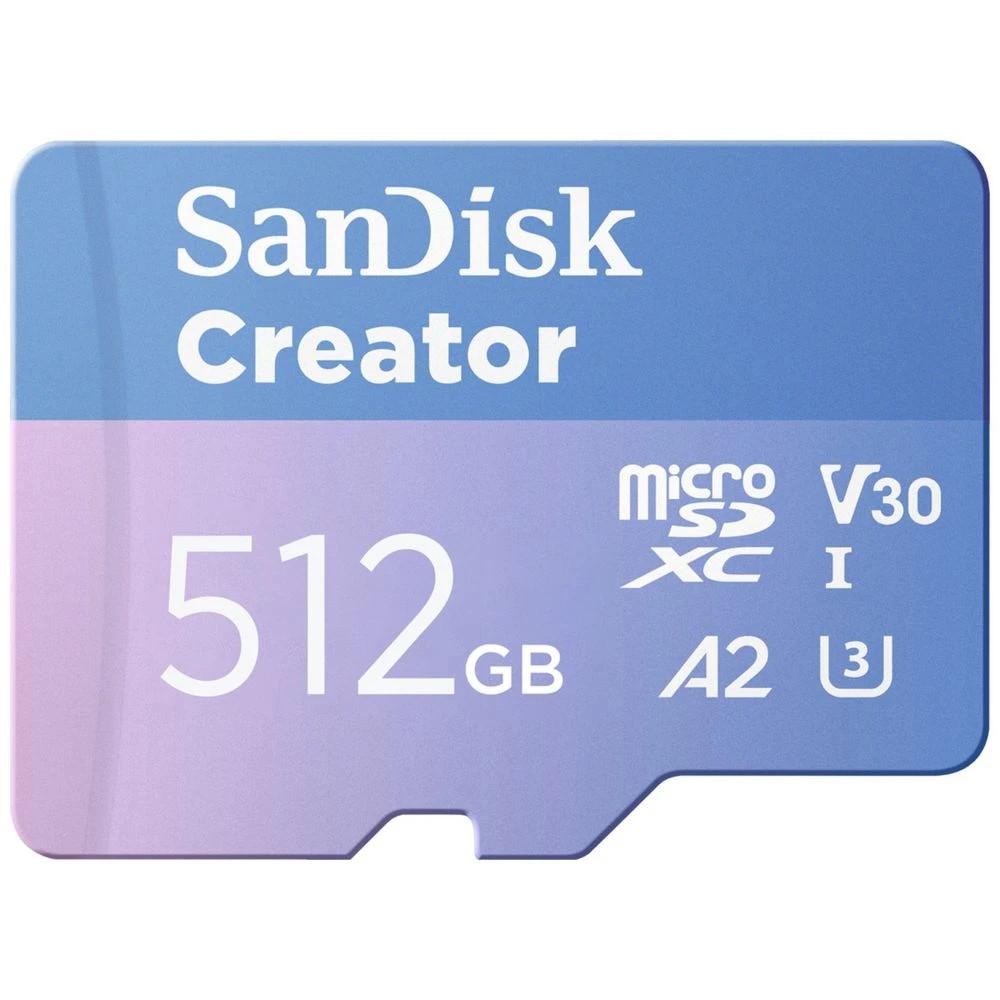 1 SanDisk 512GB Creator microSDXC Memory Card, 1 of 2