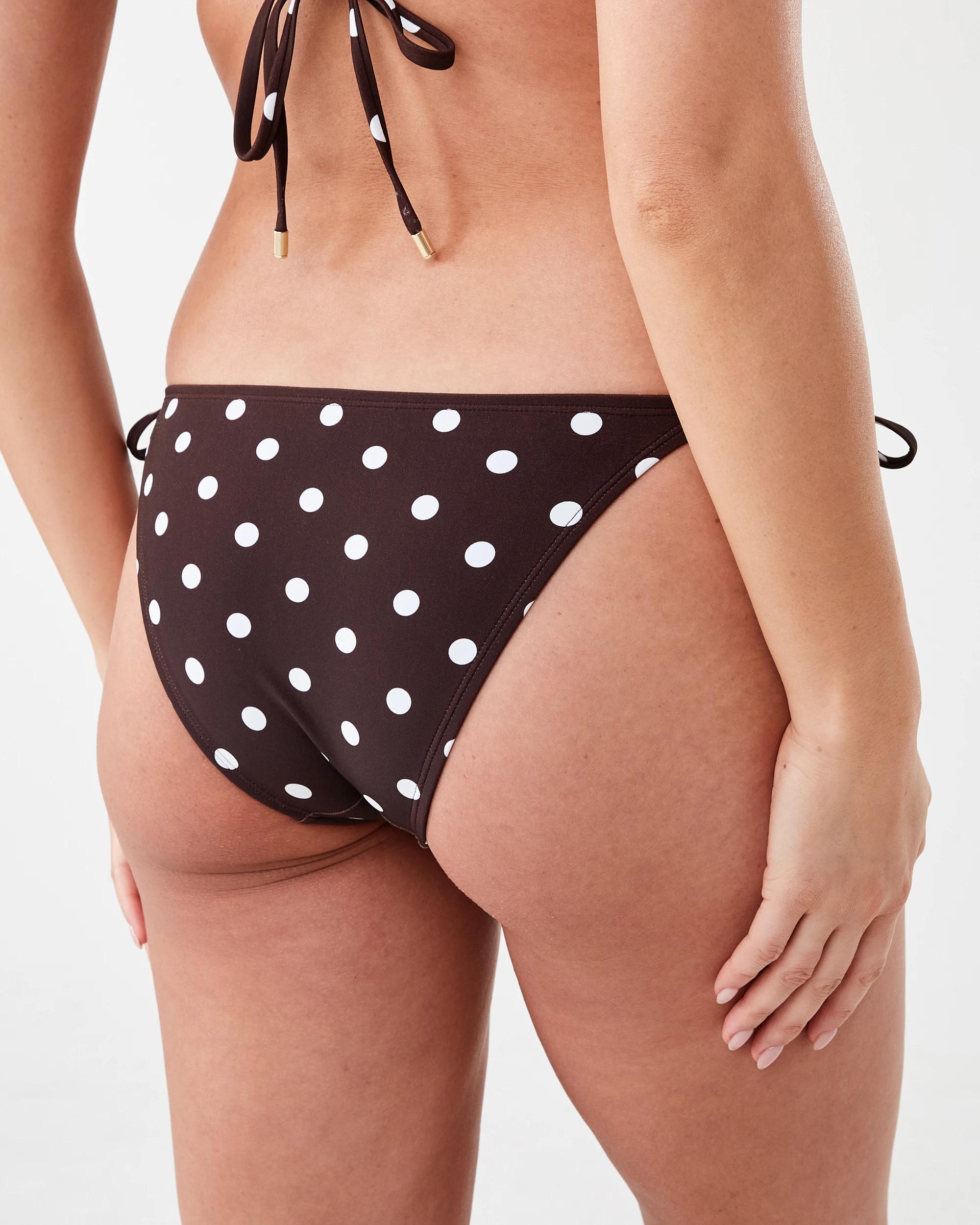 4 Print String Bikini Briefs Choc Spot, 4 of 5