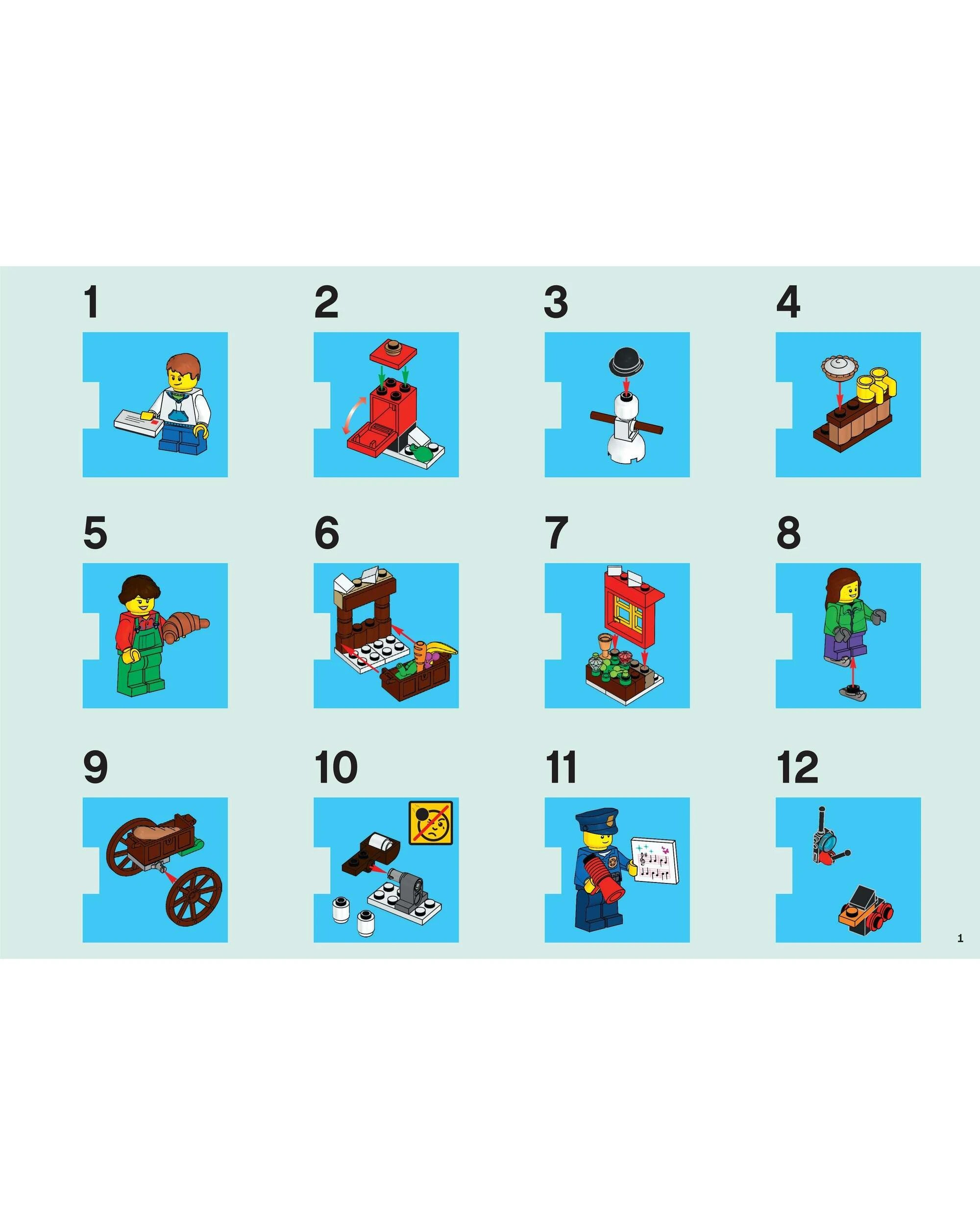 1 LEGO 60063 City Advent Calendar: Christmas Fun!, 1 of 5