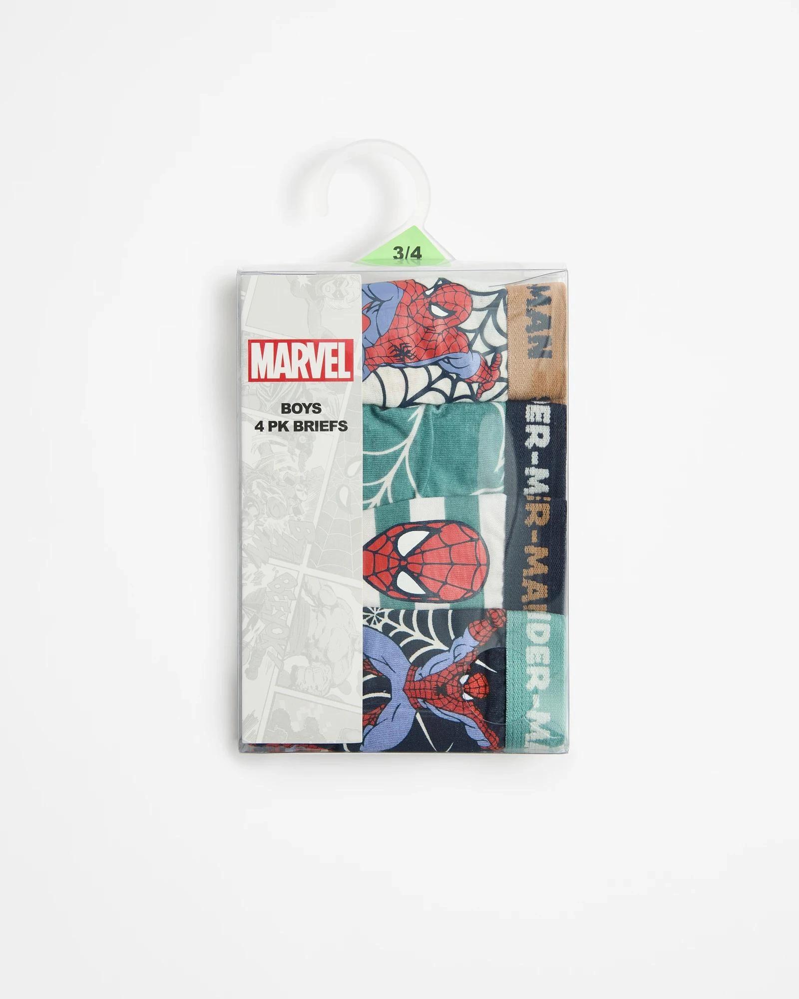 2 Marvel Spider-Man Boys Briefs 4 Pack MULTI, 2 of 2