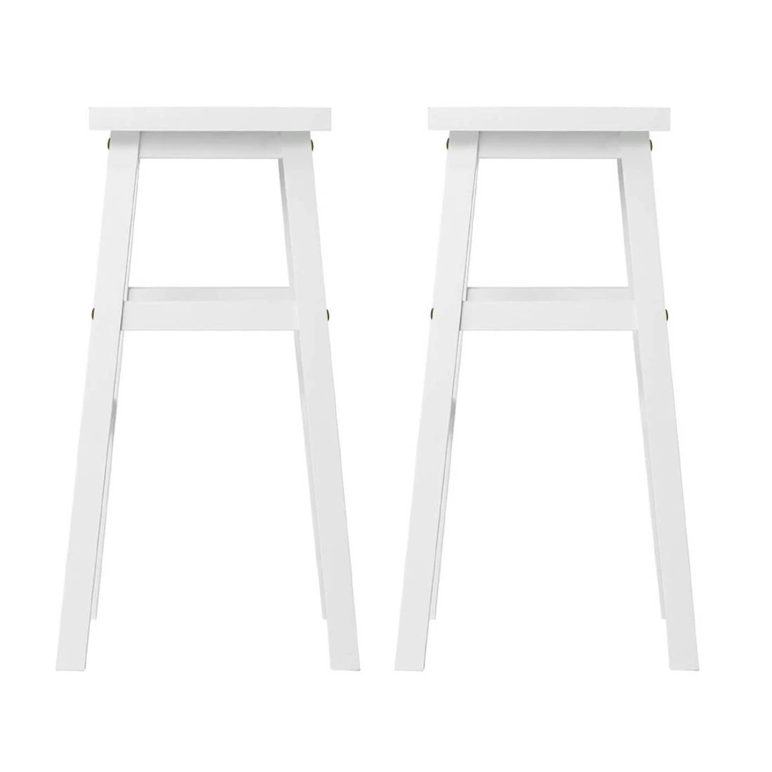 4 Artiss 2x Bar Stools Kitchen Chairs - White, 4 of 8