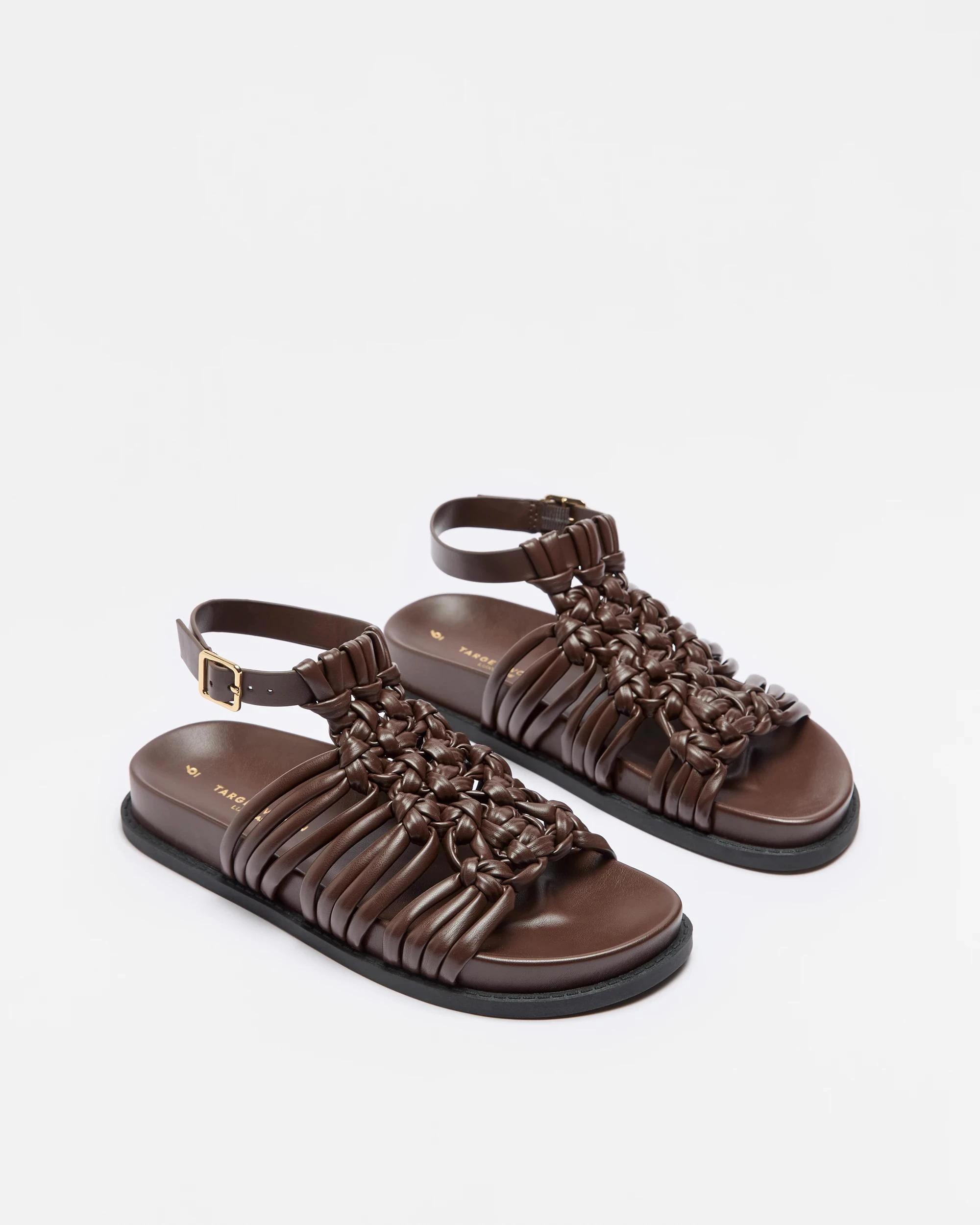 3 Target Womens Knotted Ankle Strap Sandal - Cora CHOCOLATE, 3 of 4