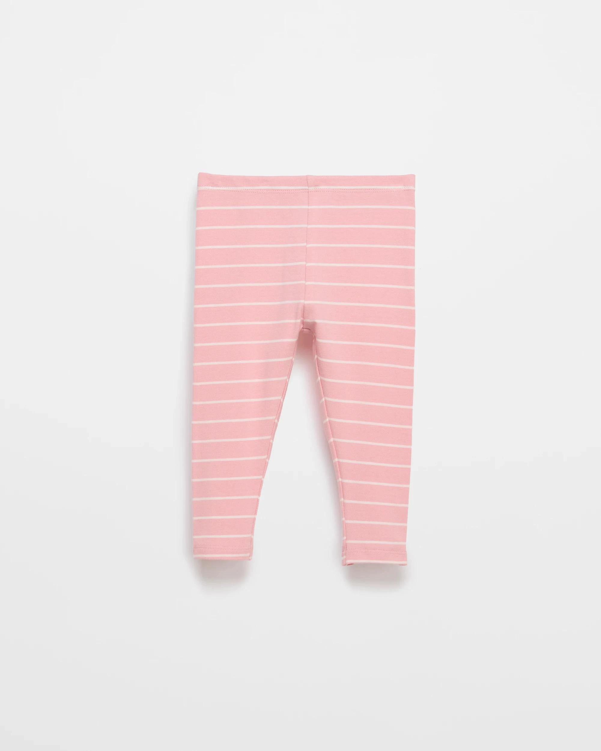 2 Target Baby Organic Cotton Baby Print Leggings 3 Pack PINK DAISY, 2 of 4