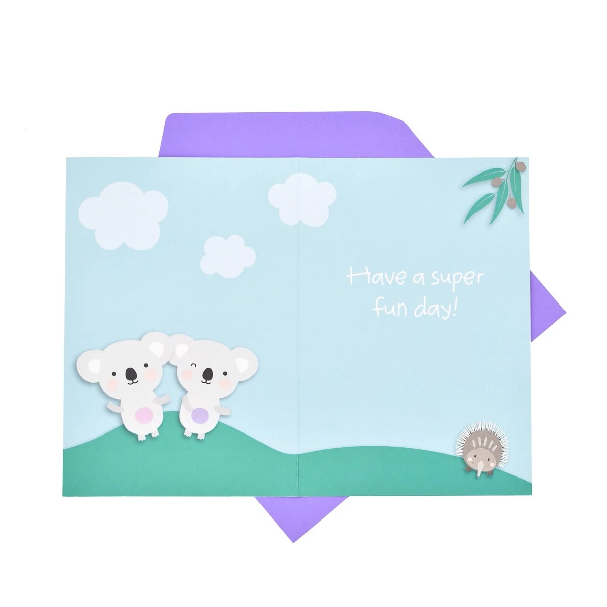 1 Hallmark Birthday Card Age 3 - Koala & Echidna, 1 of 3