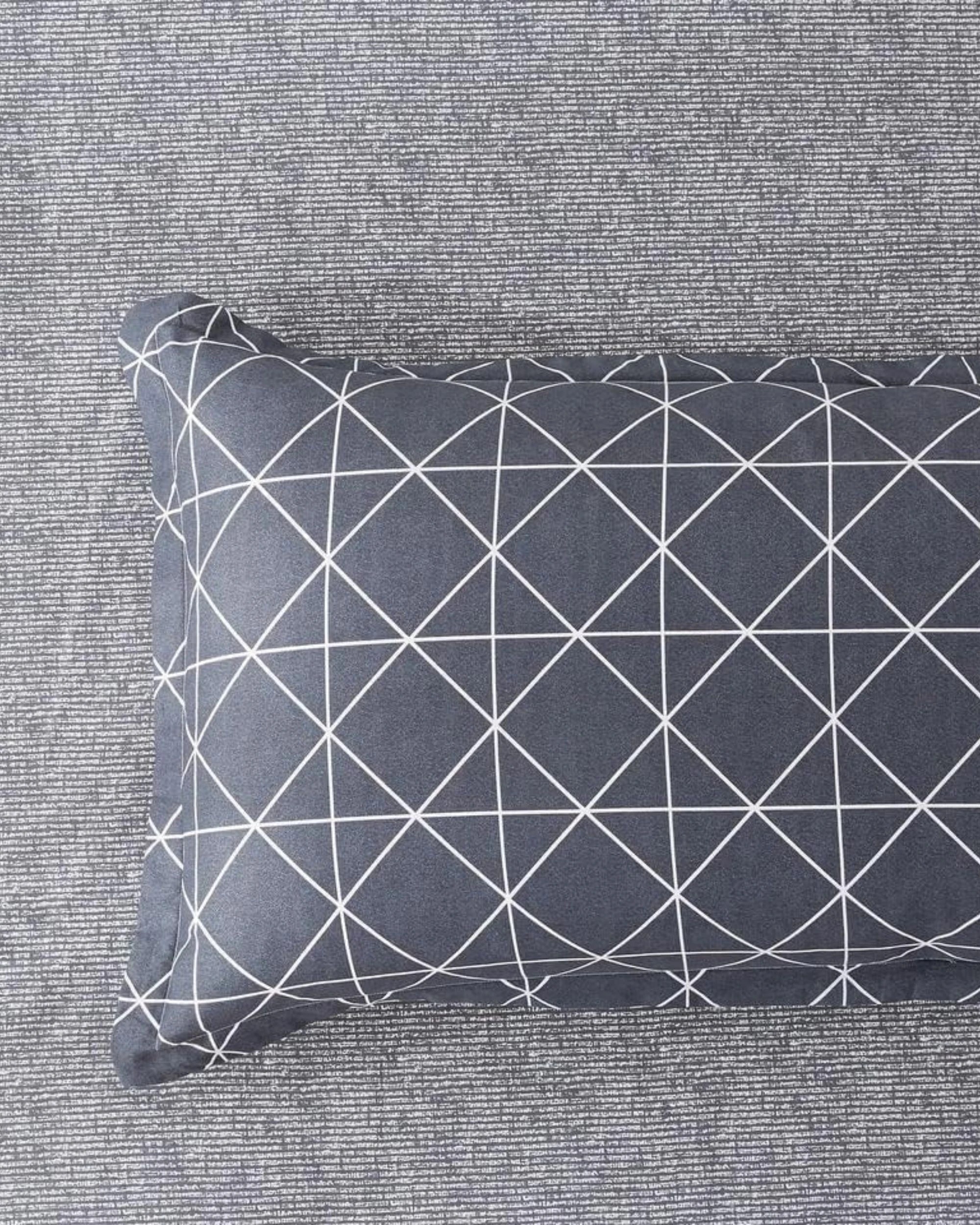 4 Gioia Casa Printed Cotton Reversible Quilt Cover Set - Super King Bed - Manhattan, 4 of 4