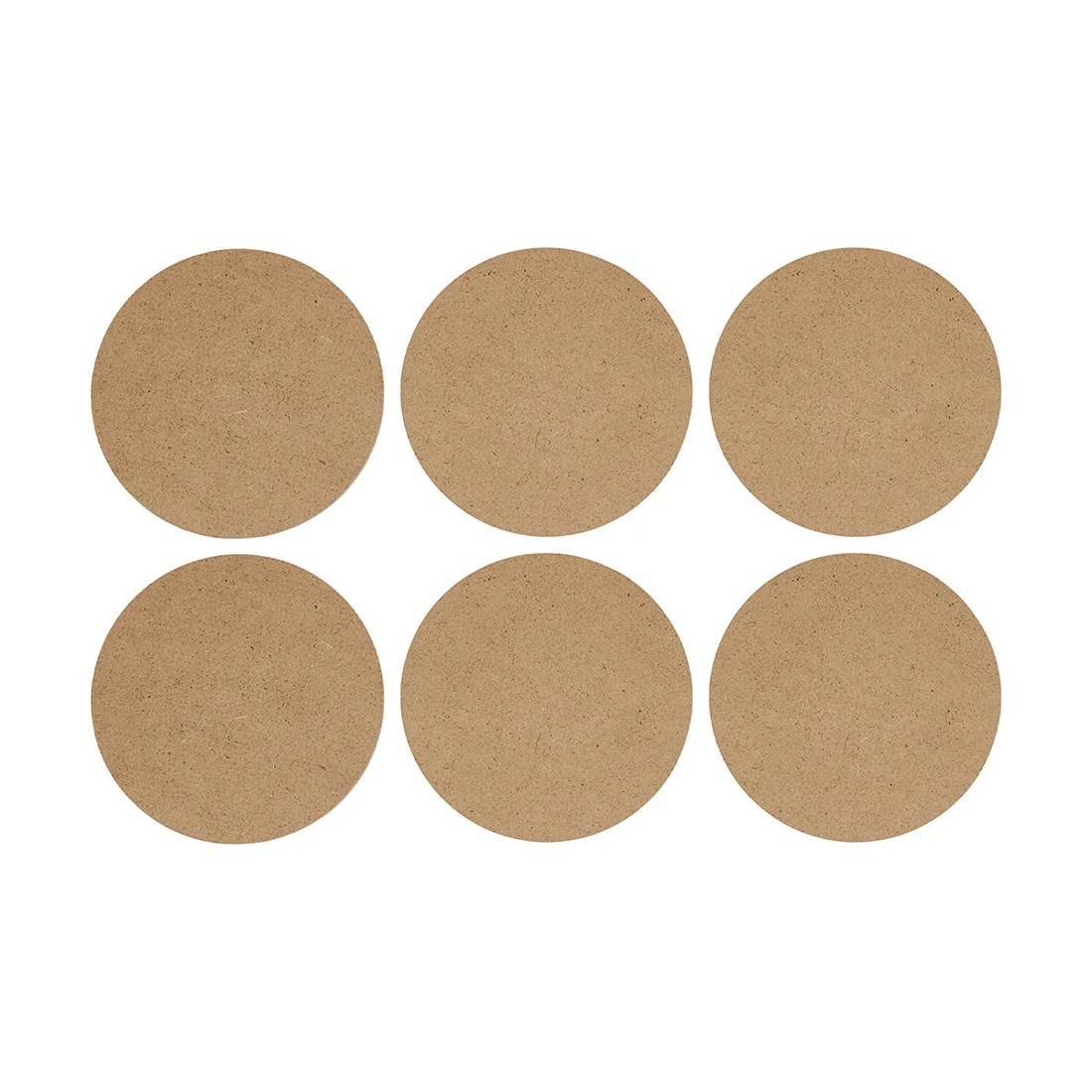 4 Set of 6 Natural Cork Look Coasters, 4 of 5