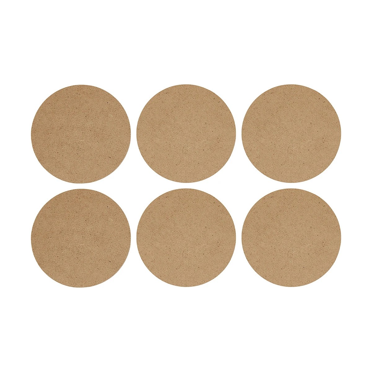 4 Set of 6 Natural Cork Look Coasters, 4 of 5