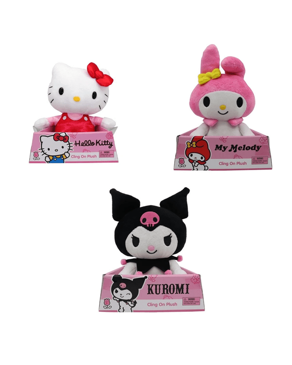 Hello Kitty Cling On Plush Toy - Assorted