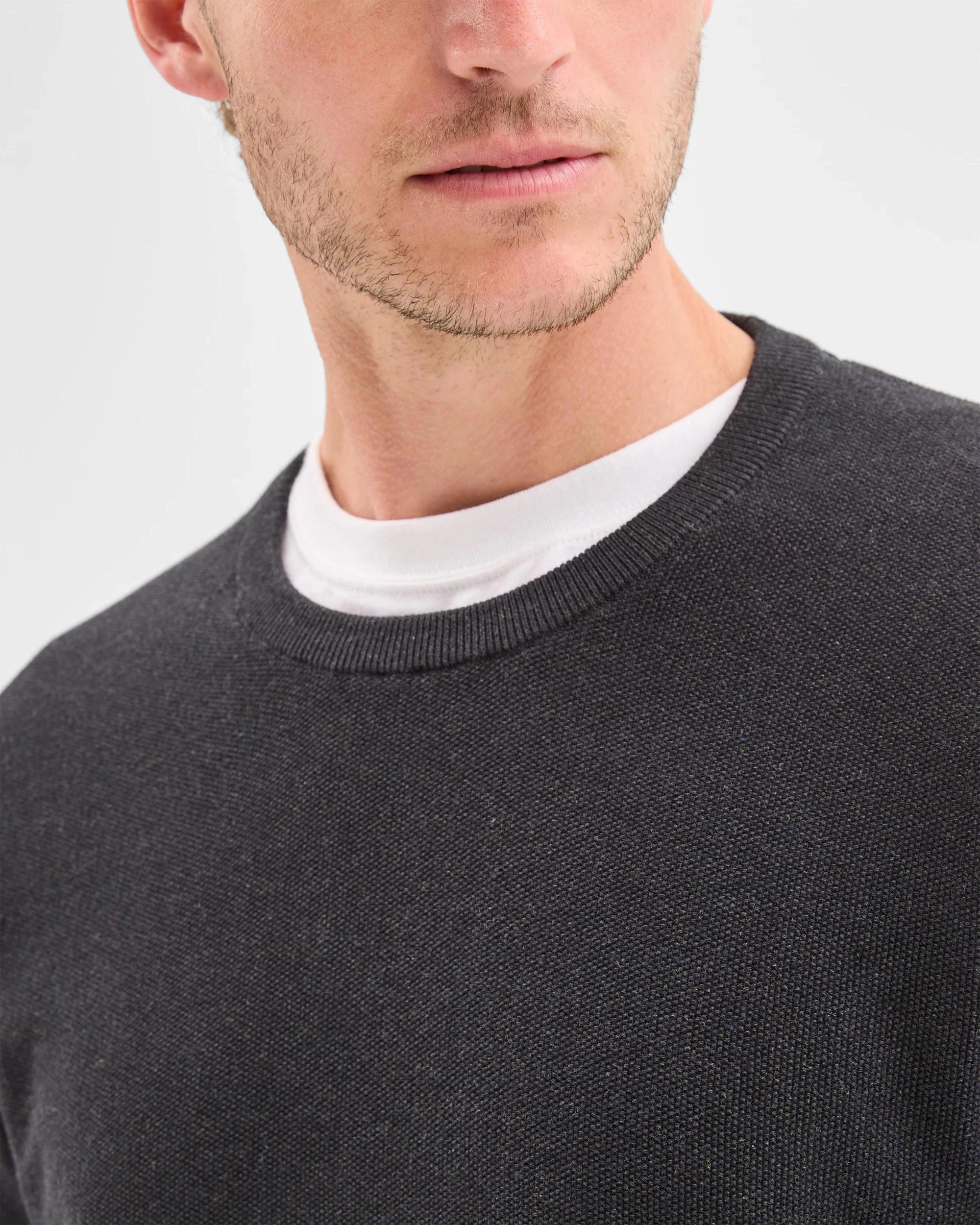 6 Target Australian Cotton Crew Knit Jumper BLACK MARLE, 6 of 6