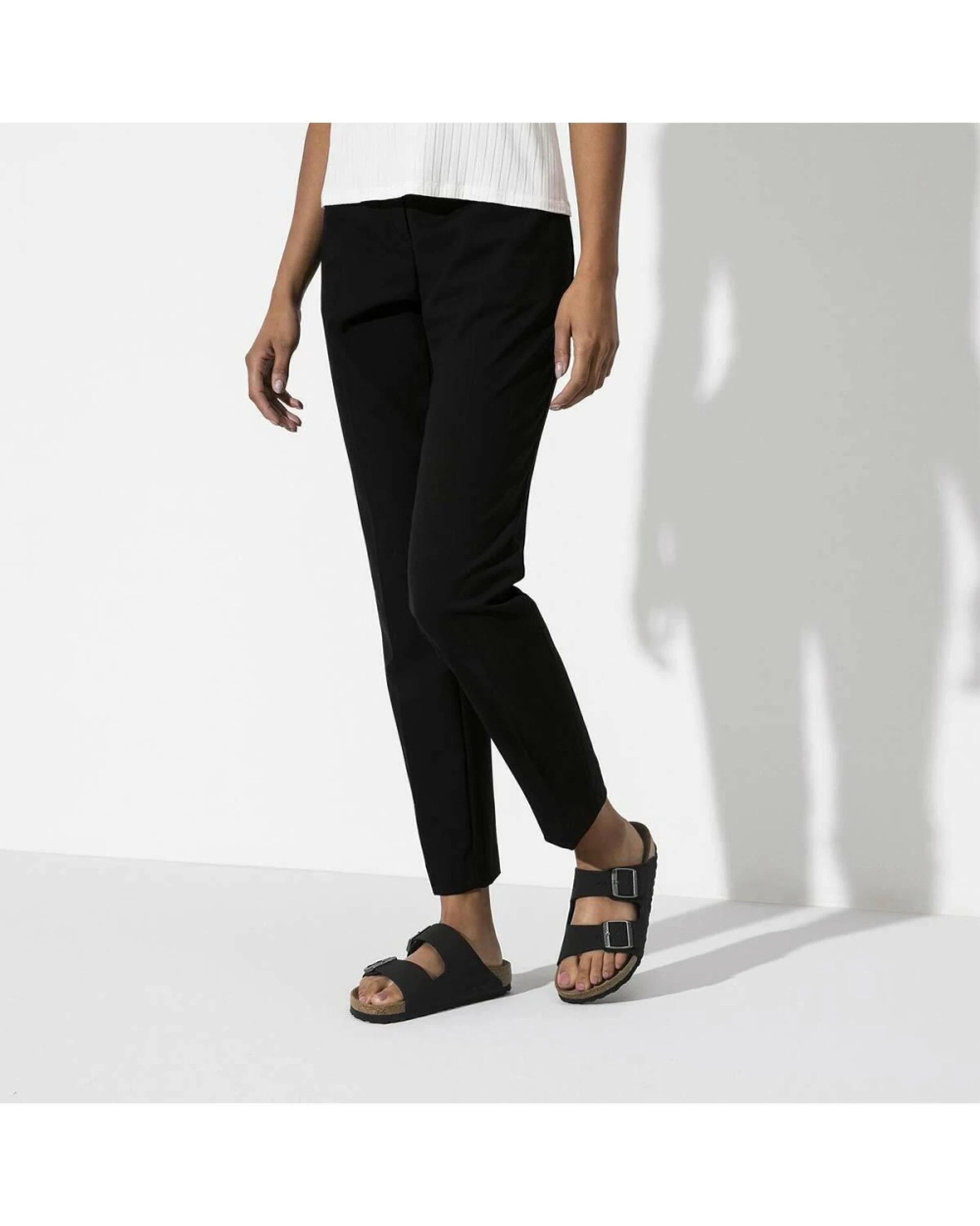 6 Birkenstock Arizona BirkiBuc Vegan Sandals Regular Width BLACK, 6 of 6