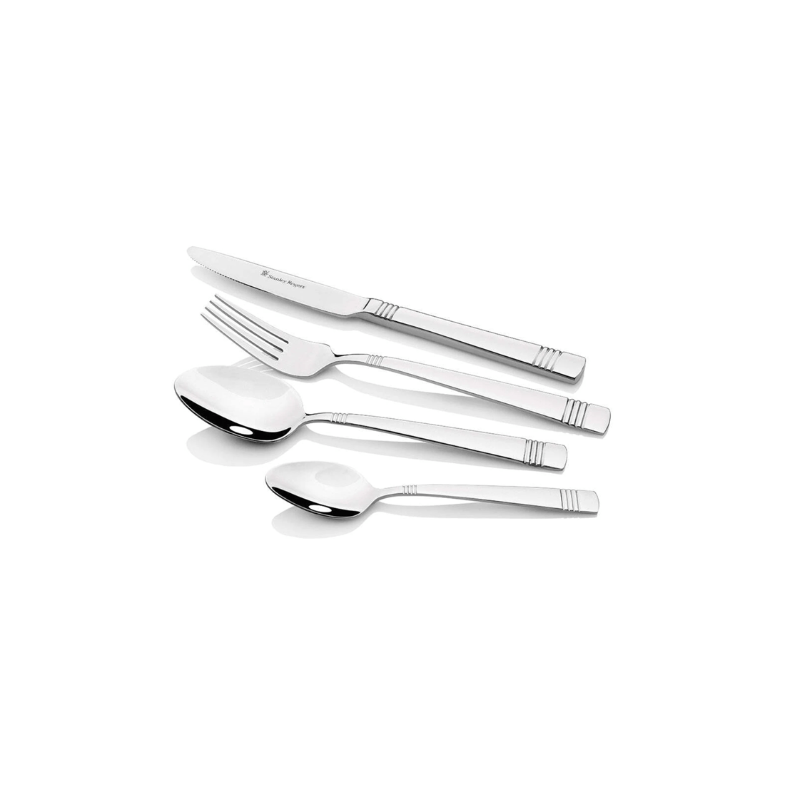 1 56pc Stanley Rogers Oxford Stainless Steel Cutlery Family Tableware Party Set
 - Silver, 1 of 4