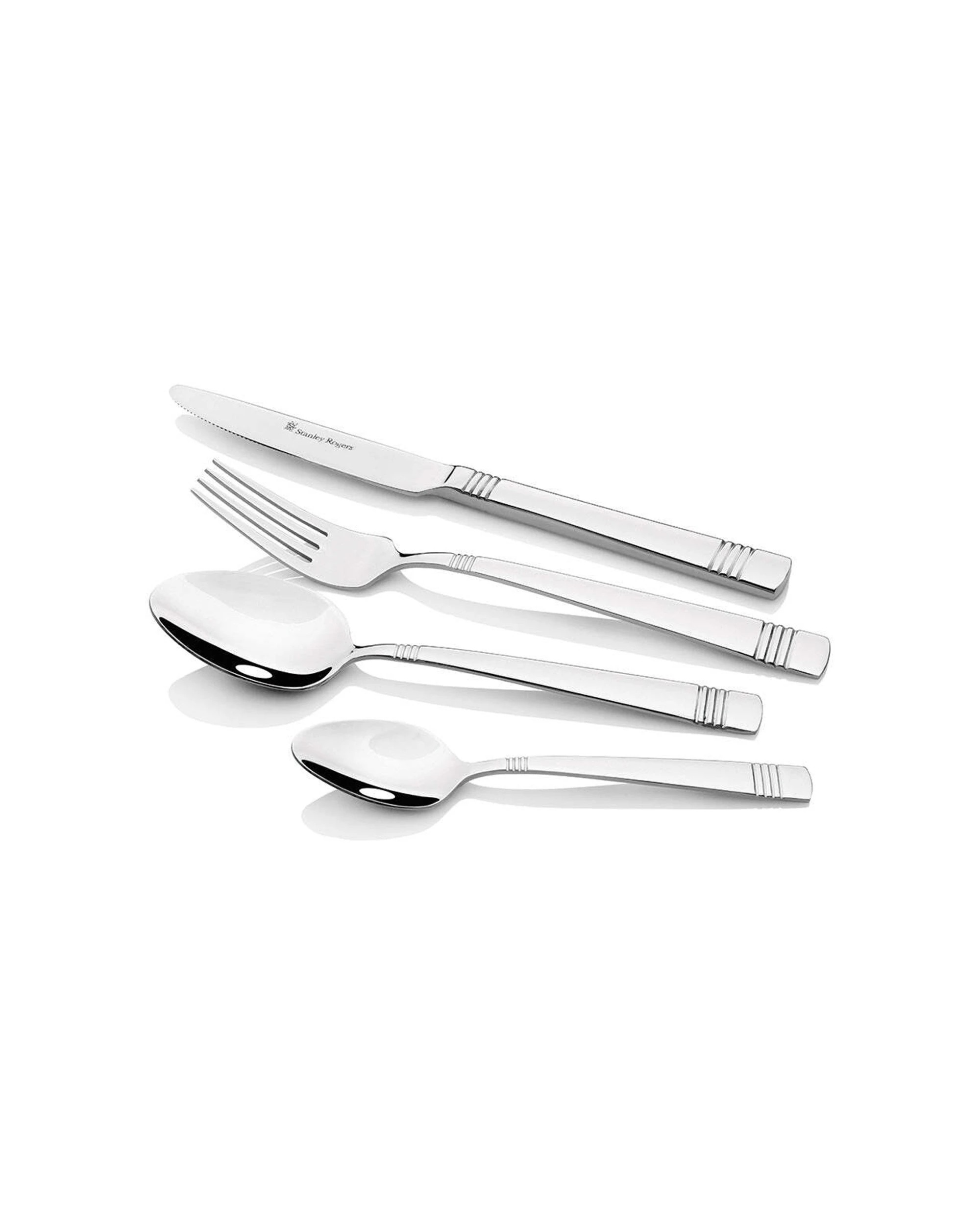 1 56pc Stanley Rogers Oxford Stainless Steel Cutlery Family Tableware Party Set
 - Silver, 1 of 4