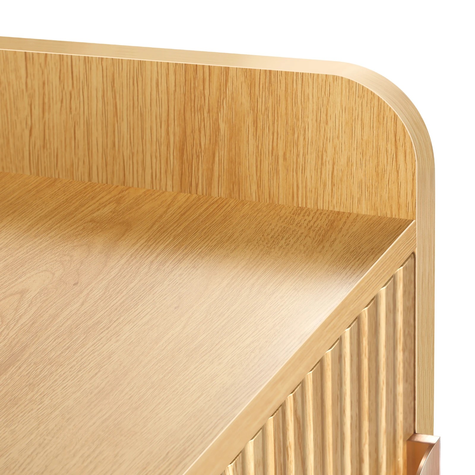 7 Alfordson 2x Bedside Table Cabinet Nightstand Side Storage - Oak, 7 of 10