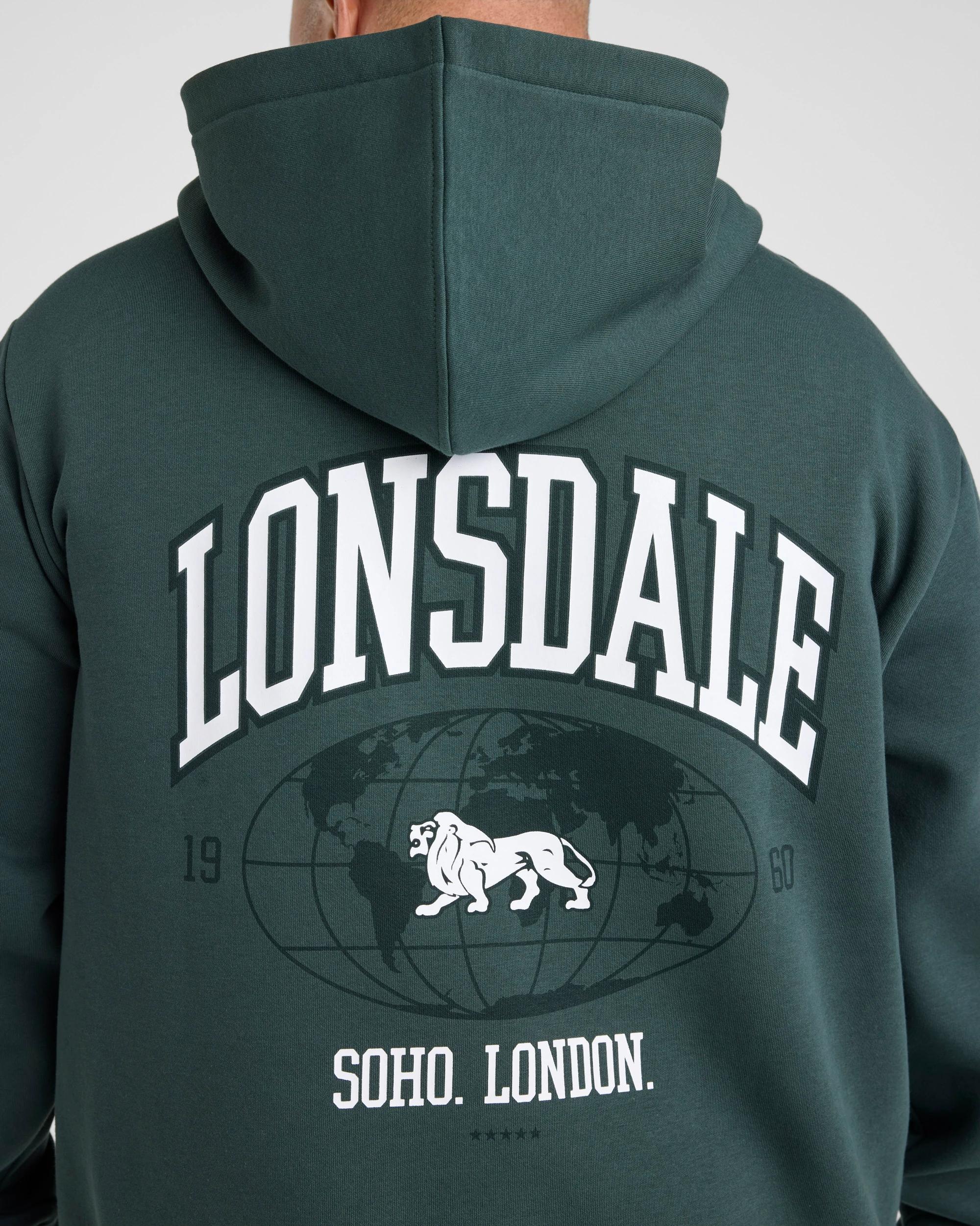 4 Lonsdale London Plus Sport Hoodie KELP, 4 of 5