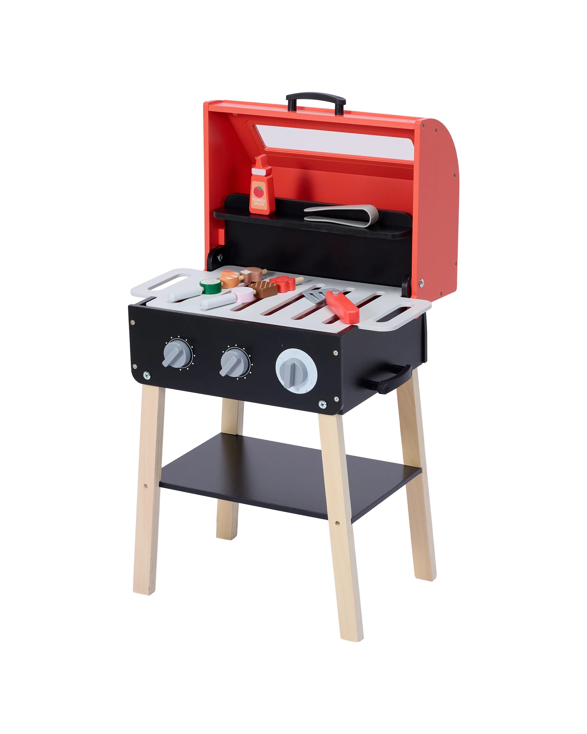 1 13 Piece Wooden BBQ Set, 1 of 8