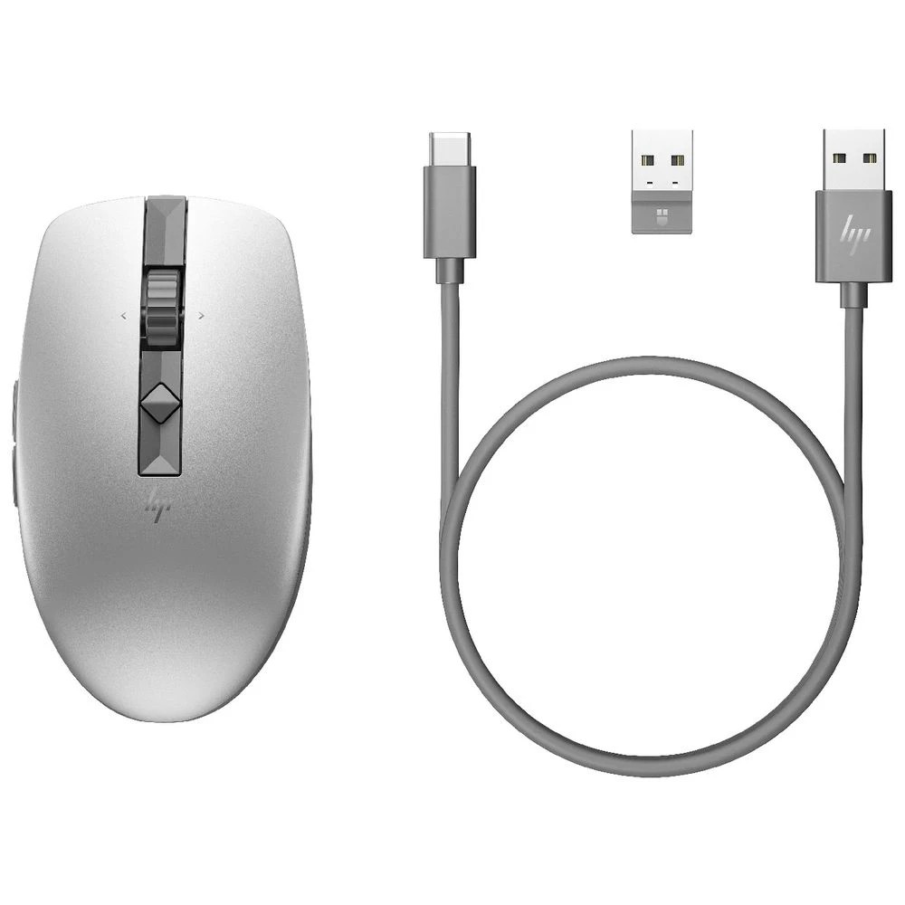 7 HP 710 Rechargeable Silent Bluetooth Mouse Silver, 7 of 7