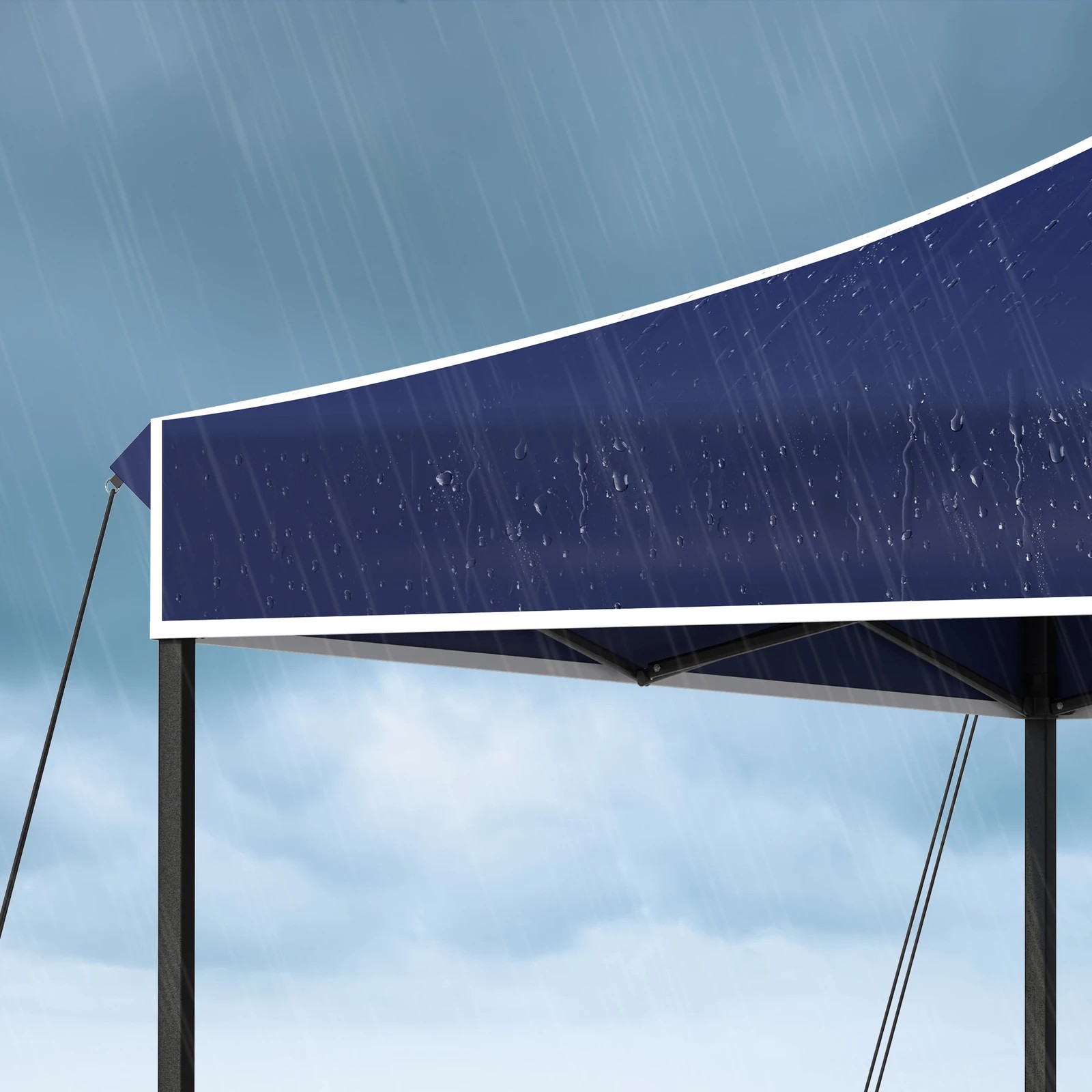 4 Alfordson Gazebo 3x3m Pop Up Marquee 600D Oxford Folding Outdoor Tent - Blue, 4 of 10