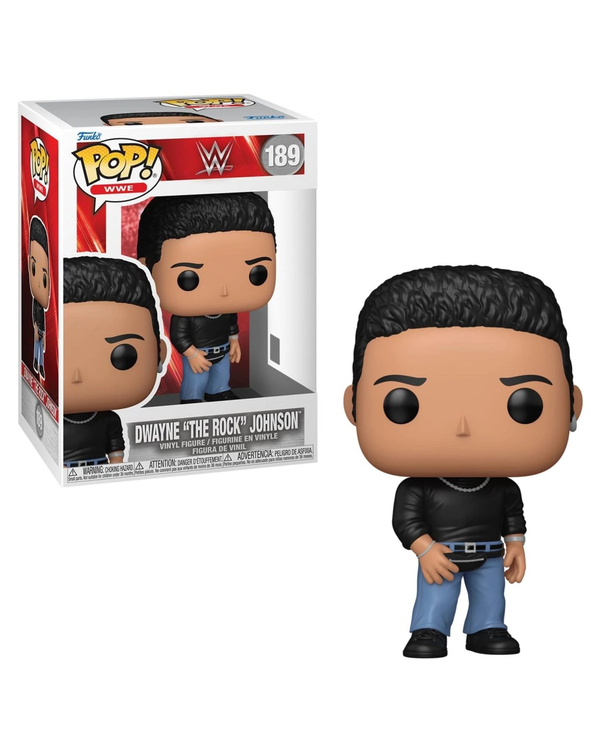 1 WWE Dwayne The Rock Johnson - Turtleneck -  Funko POP! Vinyl, 1 of 3