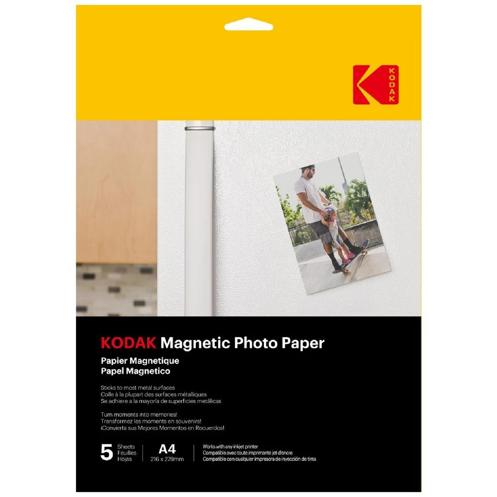 1 Kodak A4 Magnetic Photo Paper 650gsm 5 Pack, 1 of 1