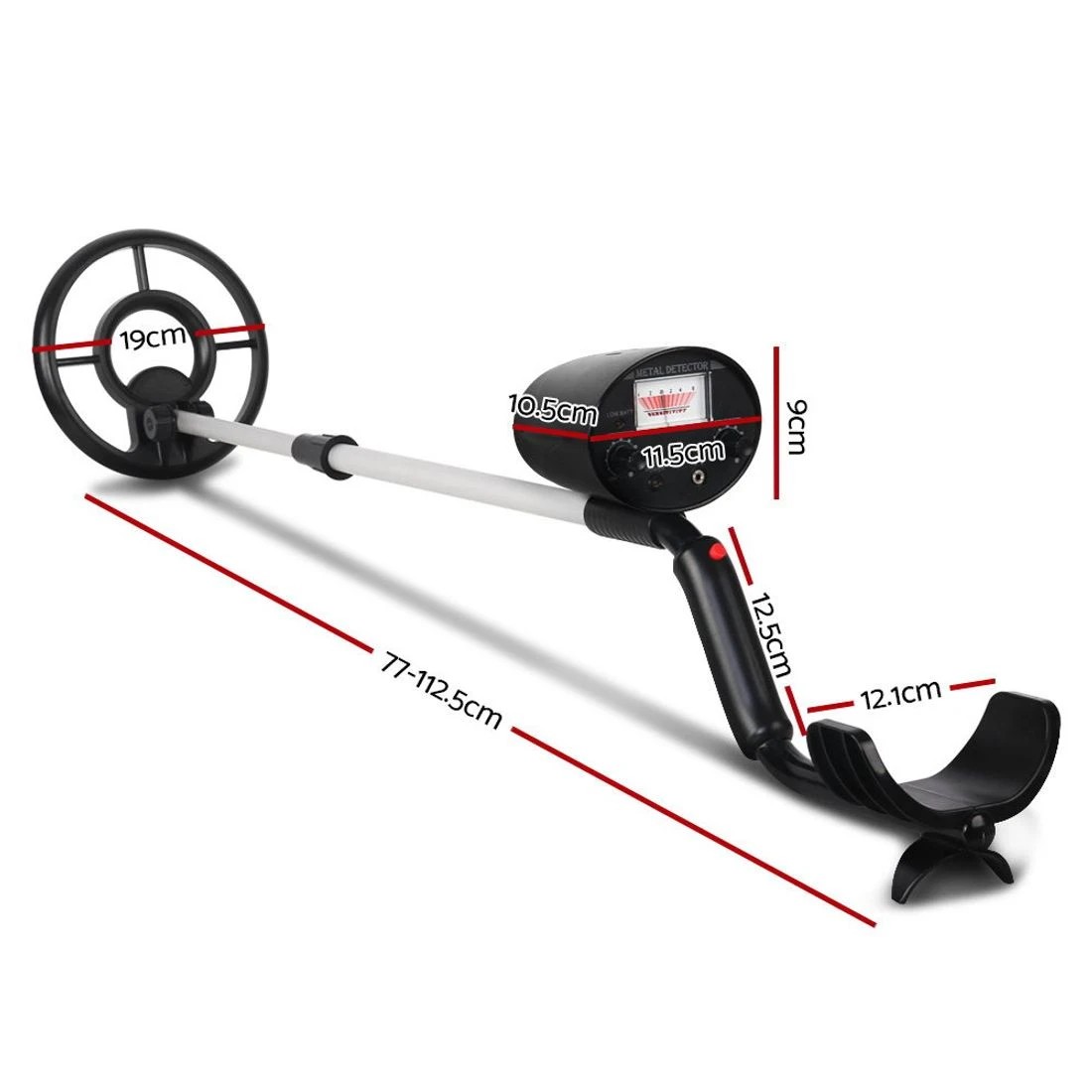 2 Weisshorn Metal Detector 180MM Deep Sensitive Waterproof Treasure Hunter Gold Digger - Black, 2 of 4