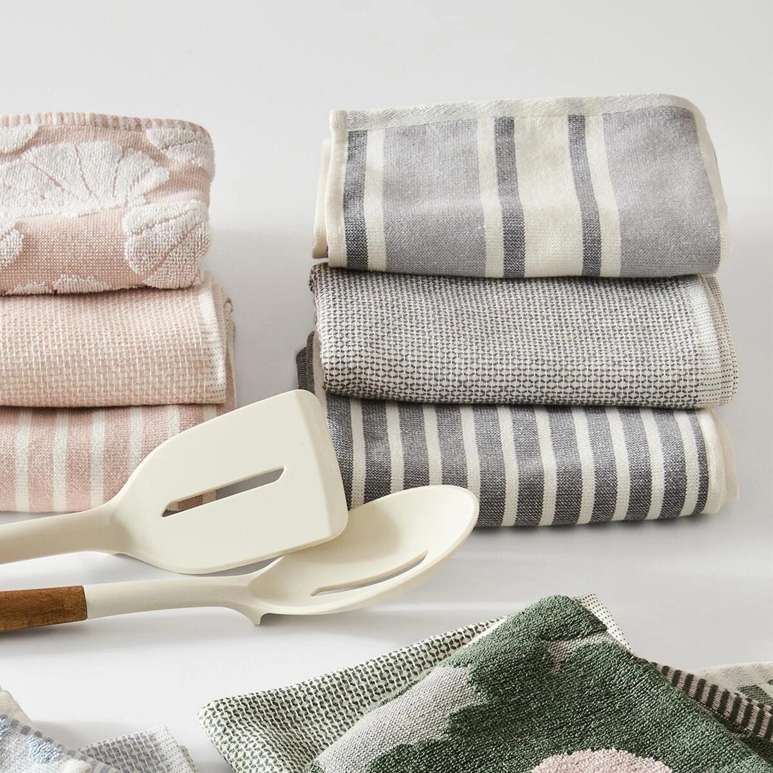 7 3 Pack Grey Stripe Tea Towels, 7 of 7