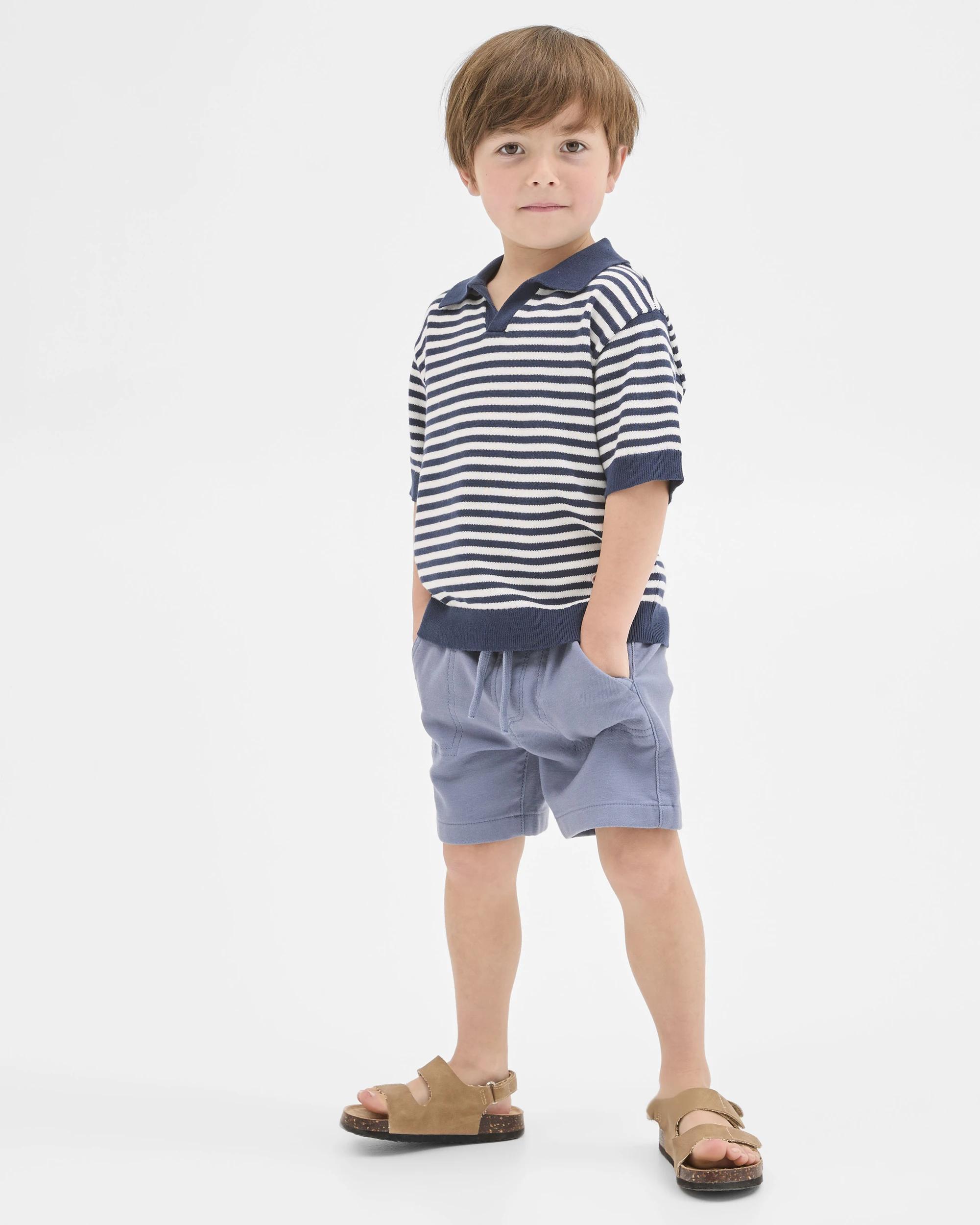 5 Target Kids Australian Cotton Short Sleeve Knit Polo Top VINTAGE INDIGO, 5 of 7