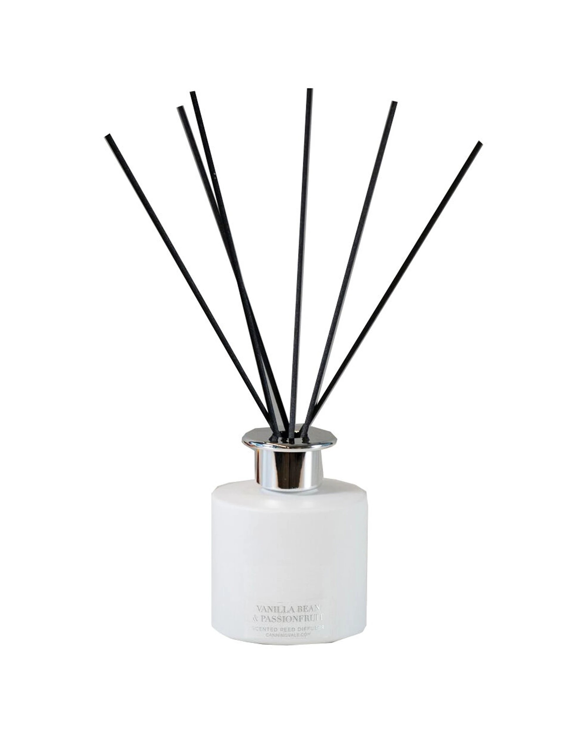 1 Canningvale Reed Diffuser Home Fragrance Vanilla Bean & Passionfruit - White, 1 of 1