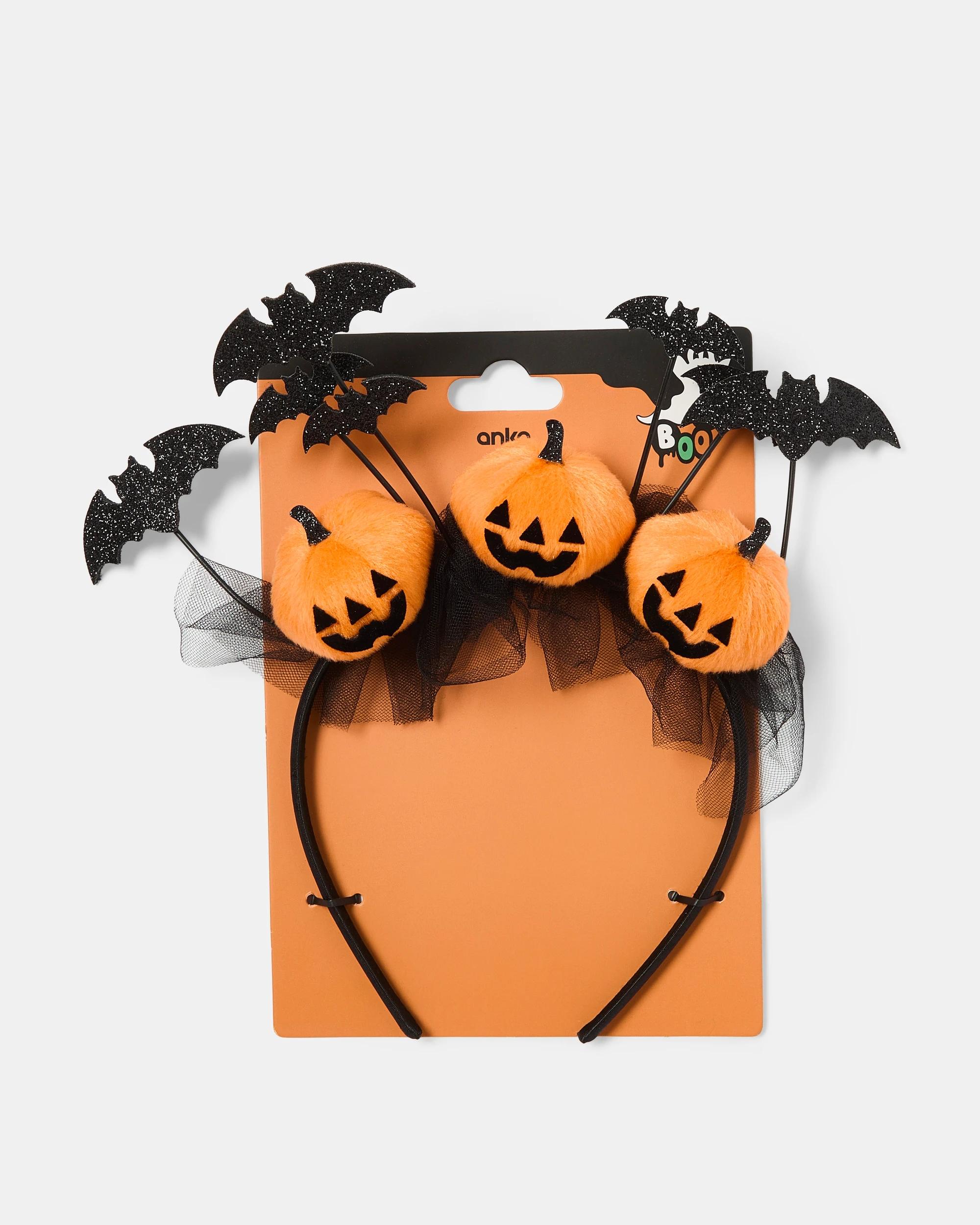 4 Halloween Bat Headband - Black and Orange BLACK, 4 of 4