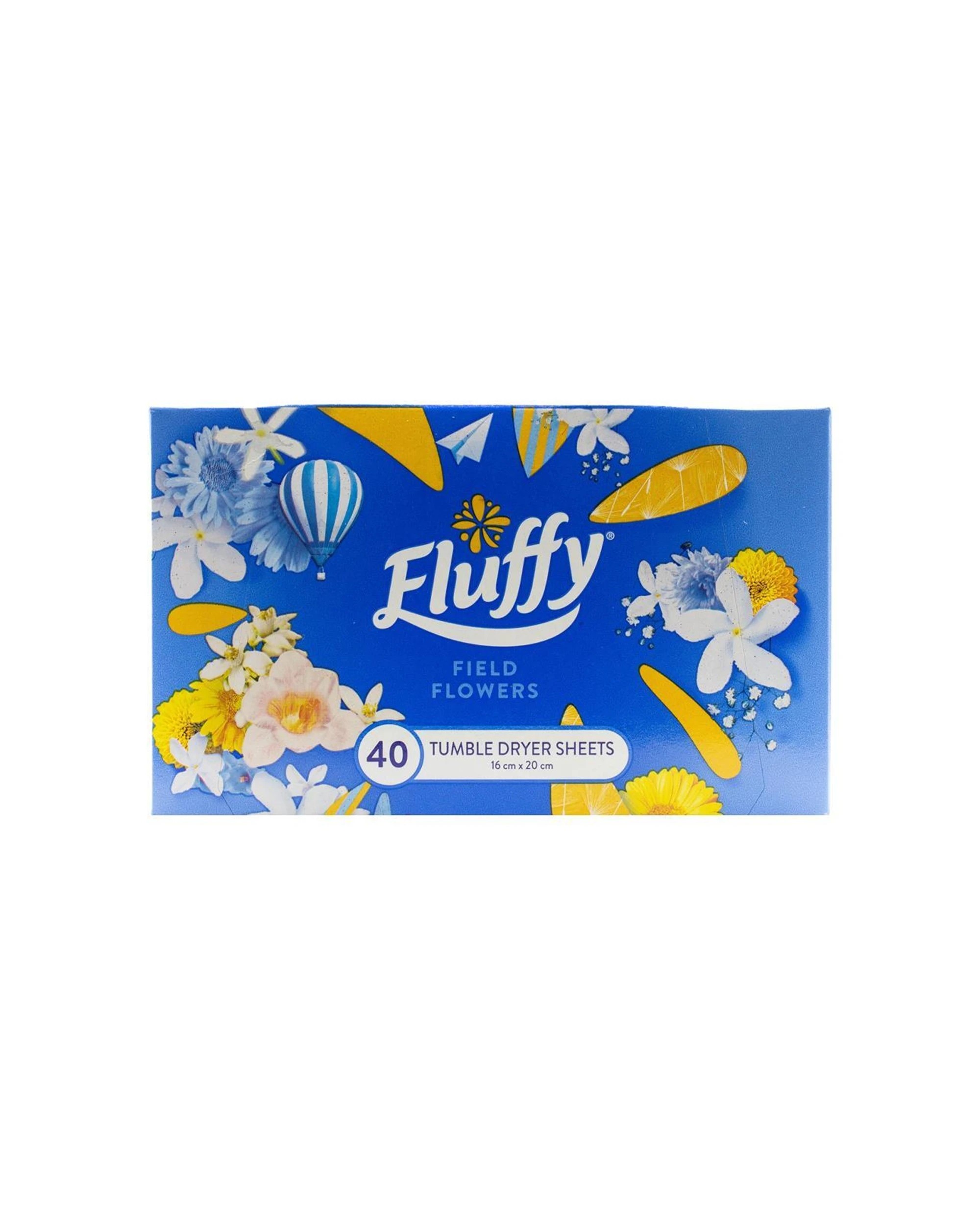 4 Fluffy 10PK 40pc Tumble Dryer Sheets Field Flowers Softens Fabrics Static-F - Multi, 4 of 4