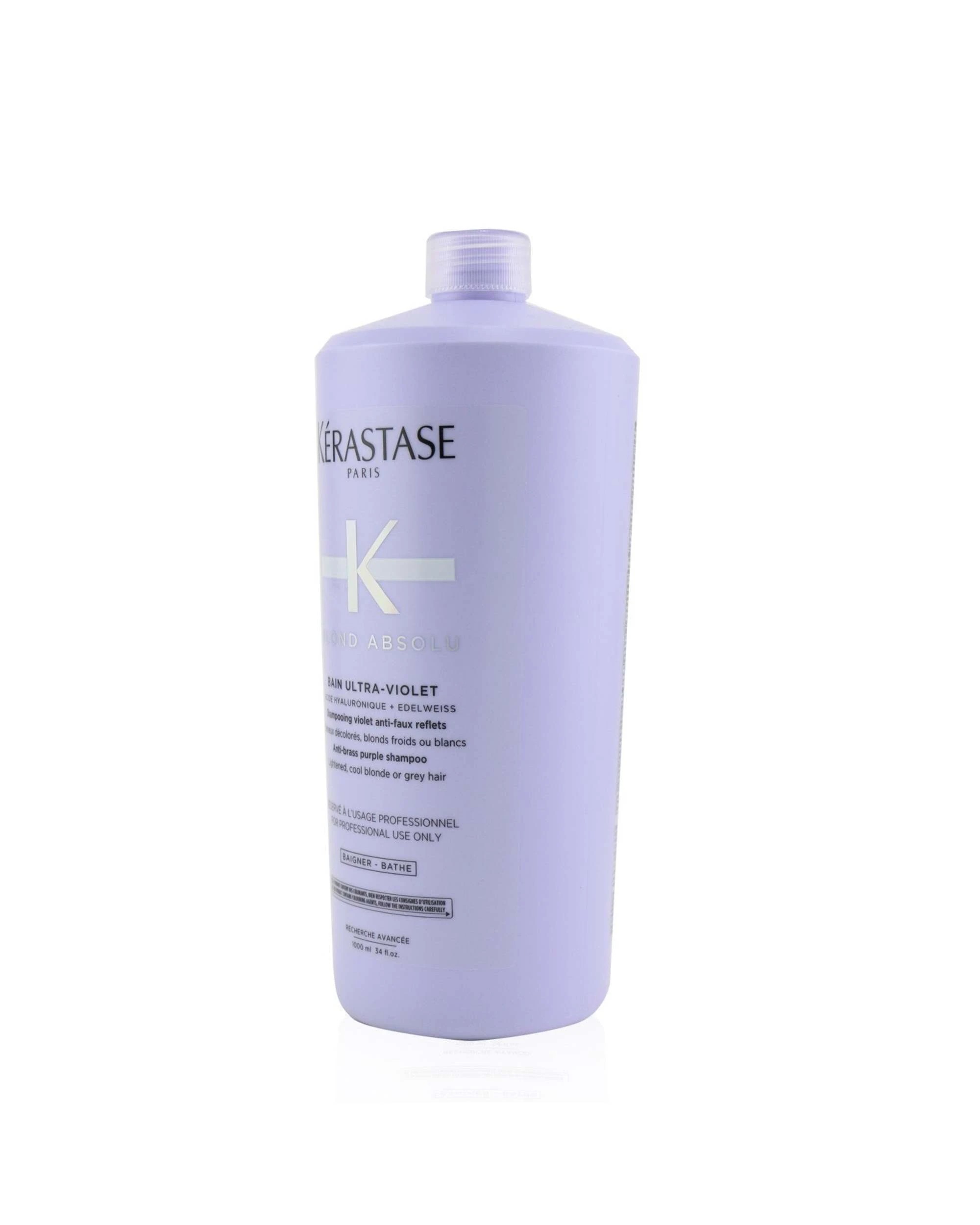 2 Kerastase Blond Absolu Bain Ultra-Violet Anti-Brass Purple Shampoo (Lightened, Cool Blonde or Grey Hair)  1000ml/34oz, 2 of 4