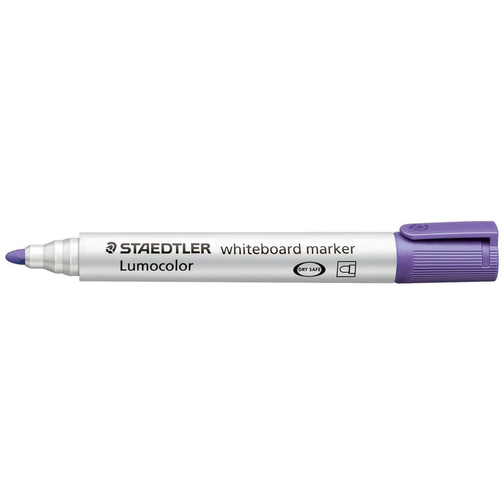 1 Staedtler Lumocolor Whiteboard Marker Bullet Violet, 1 of 3