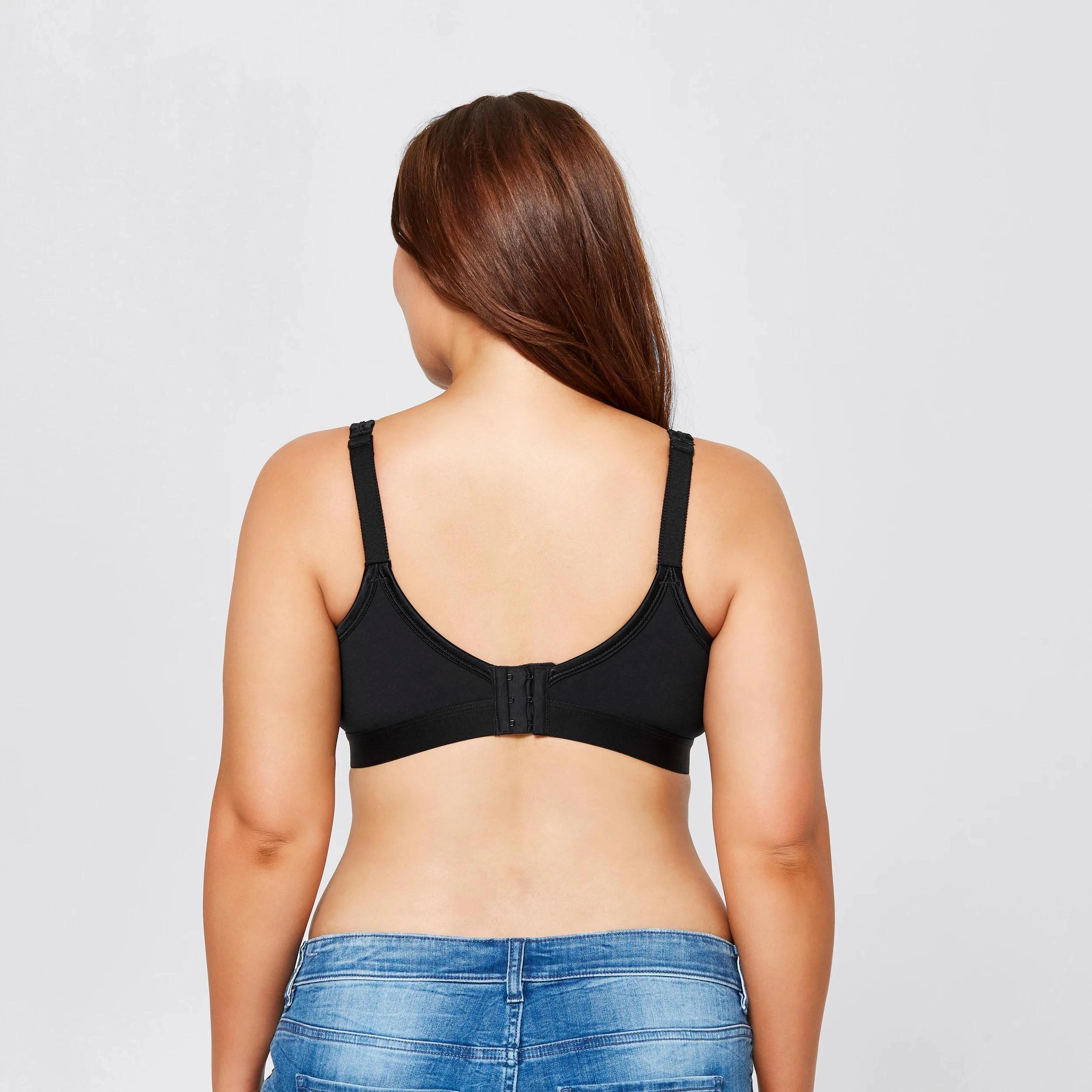 2 Target Woman Plus Size Lucy Australian Cotton Blend Moulded Wirefree Bra BLACK, 2 of 2